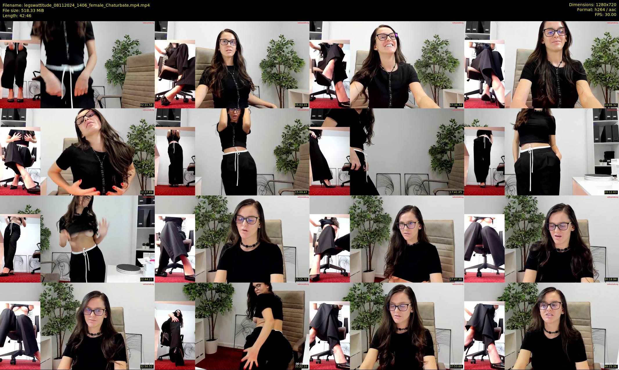 legswattitude — 43 minute Chaturbate female cam show recording, 720p, Nov 8, 2024