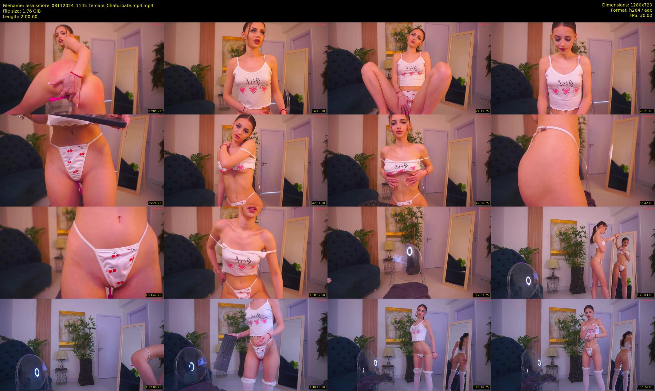 lesaismore — 120 minute Chaturbate female cam show recording, 720p, Nov 8, 2024