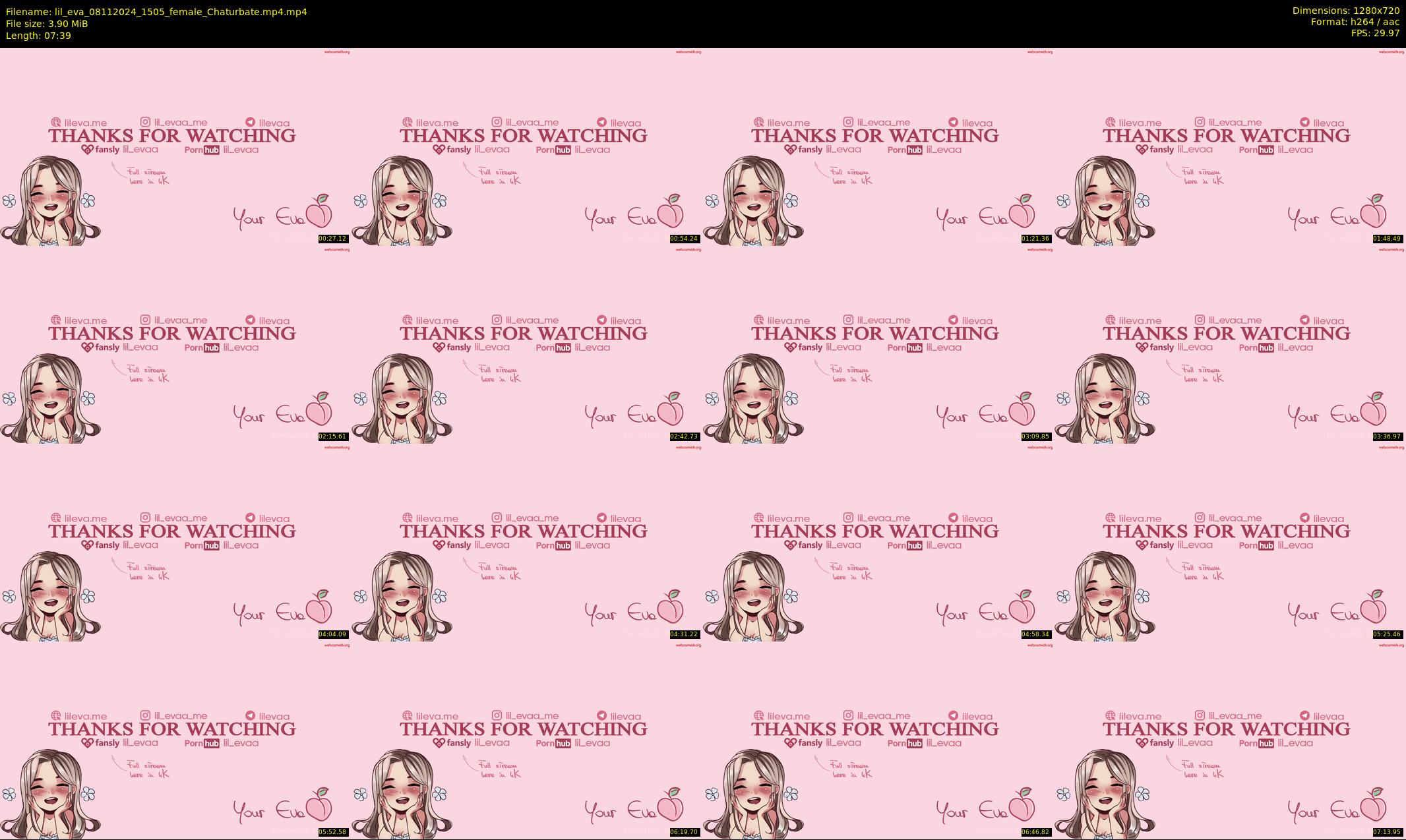 lil_eva — 8 minute Chaturbate female cam show recording, 720p, Nov 8, 2024