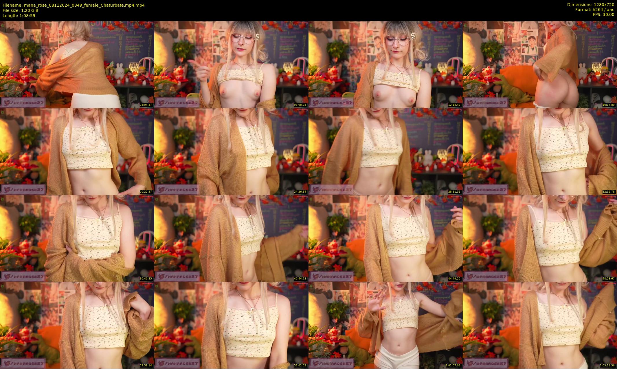 mana_rose — 69 minute Chaturbate female cam show recording, 720p, Nov 8, 2024