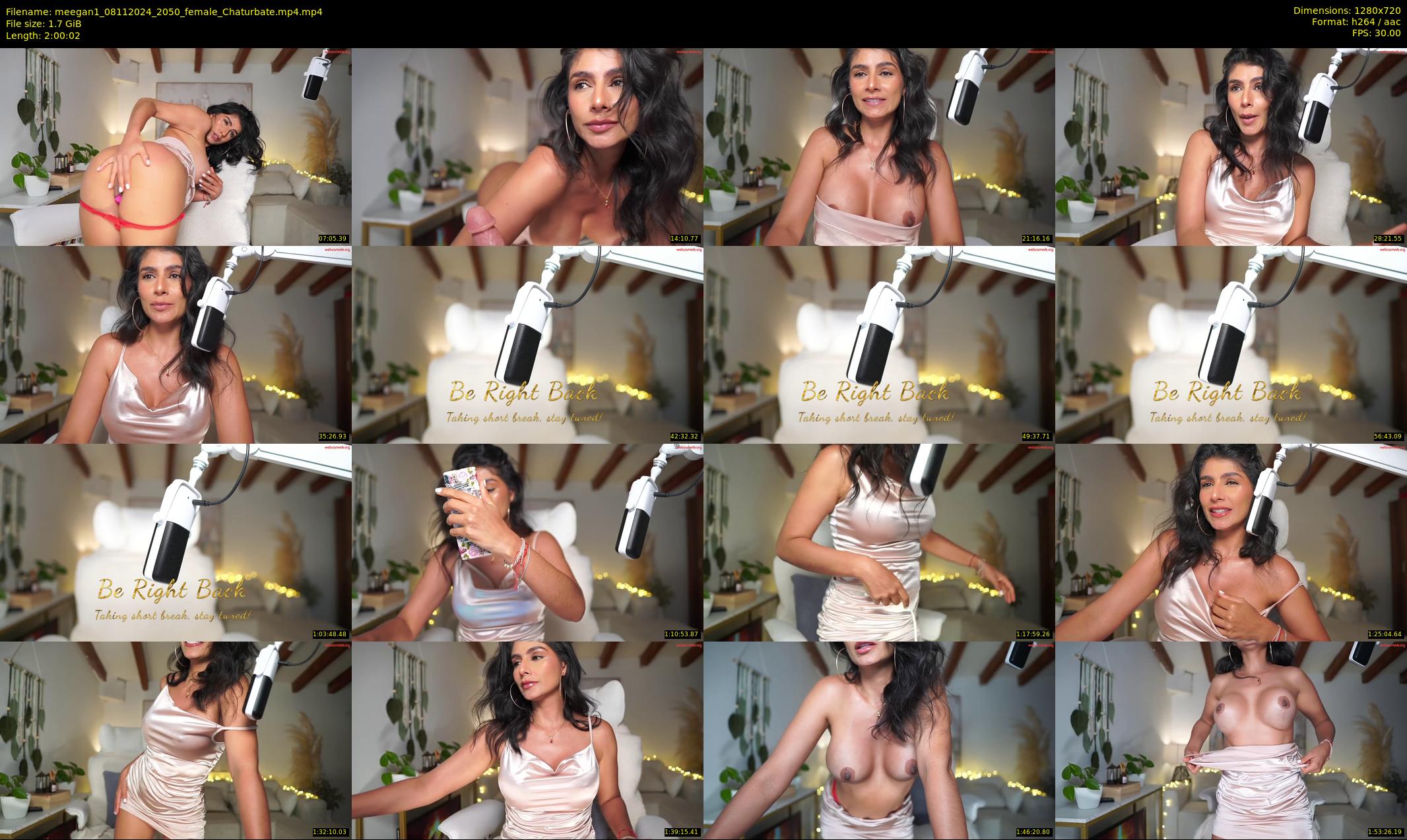meegan1 — 121 minute Chaturbate female cam show recording, 720p, Nov 8, 2024