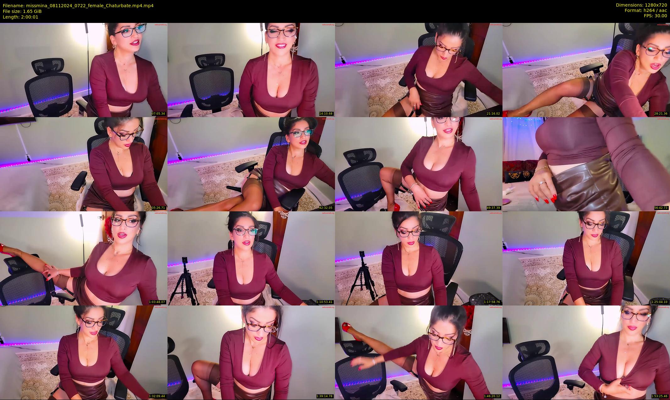 missmina — 121 minute Chaturbate female cam show recording, 720p, Nov 8, 2024