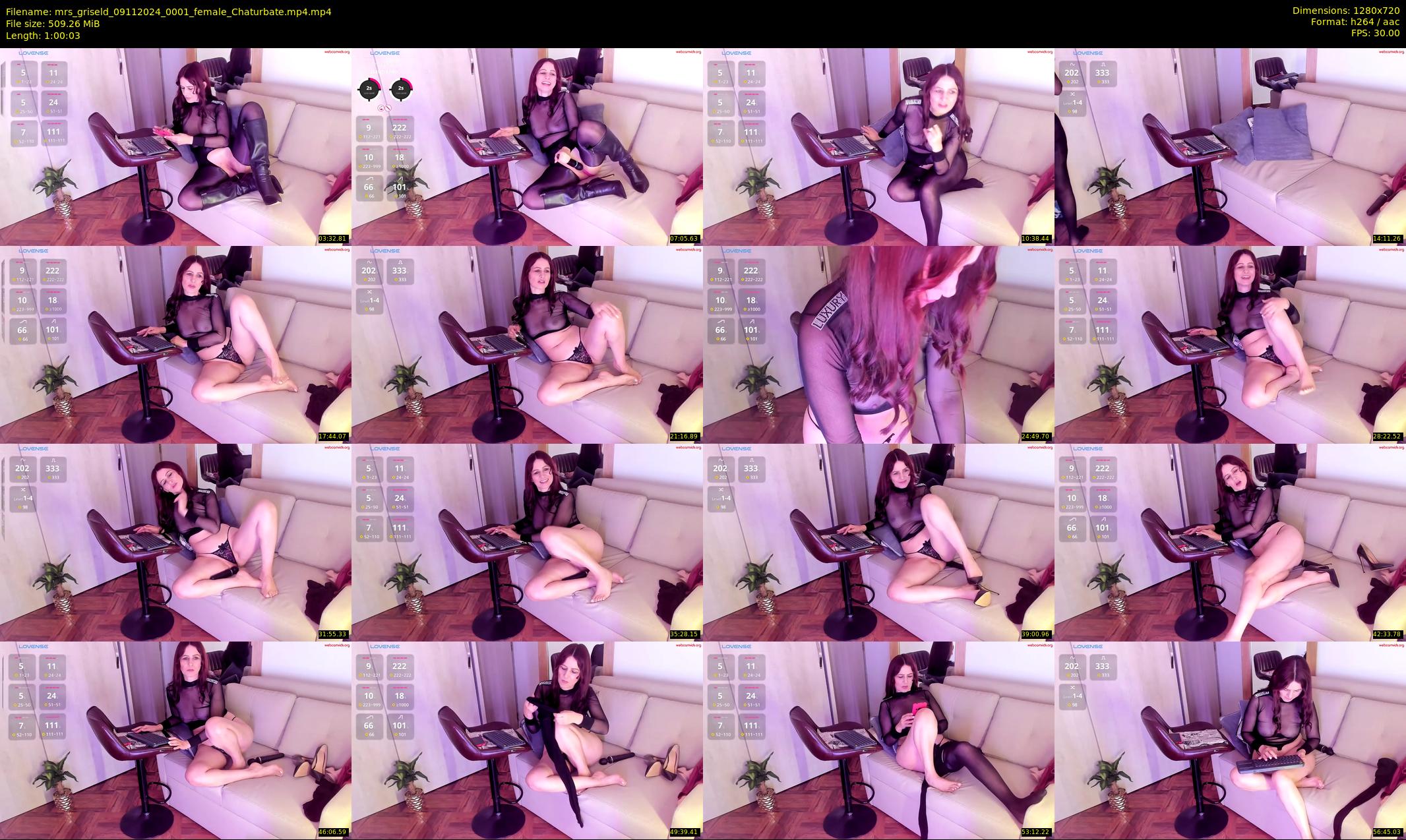 mrs_griseld — 61 minute Chaturbate female cam show recording, 720p, Nov 9, 2024