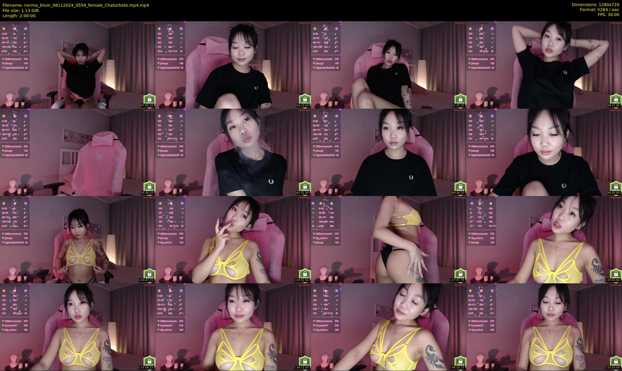 norma_blum — 120 minute Chaturbate female cam show recording, 720p, Nov 8, 2024