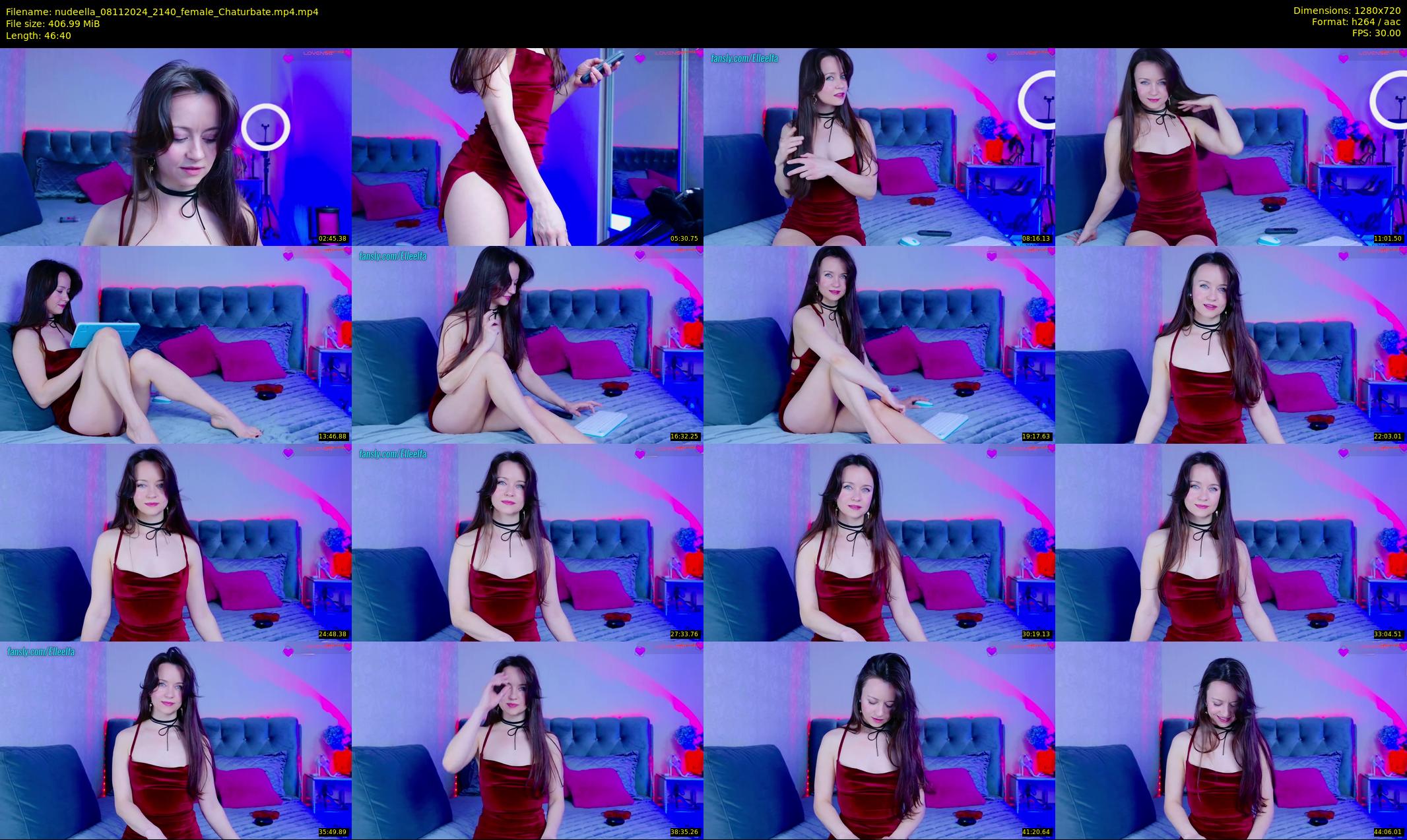 nudeella — 47 minute Chaturbate female cam show recording, 720p, Nov 8, 2024