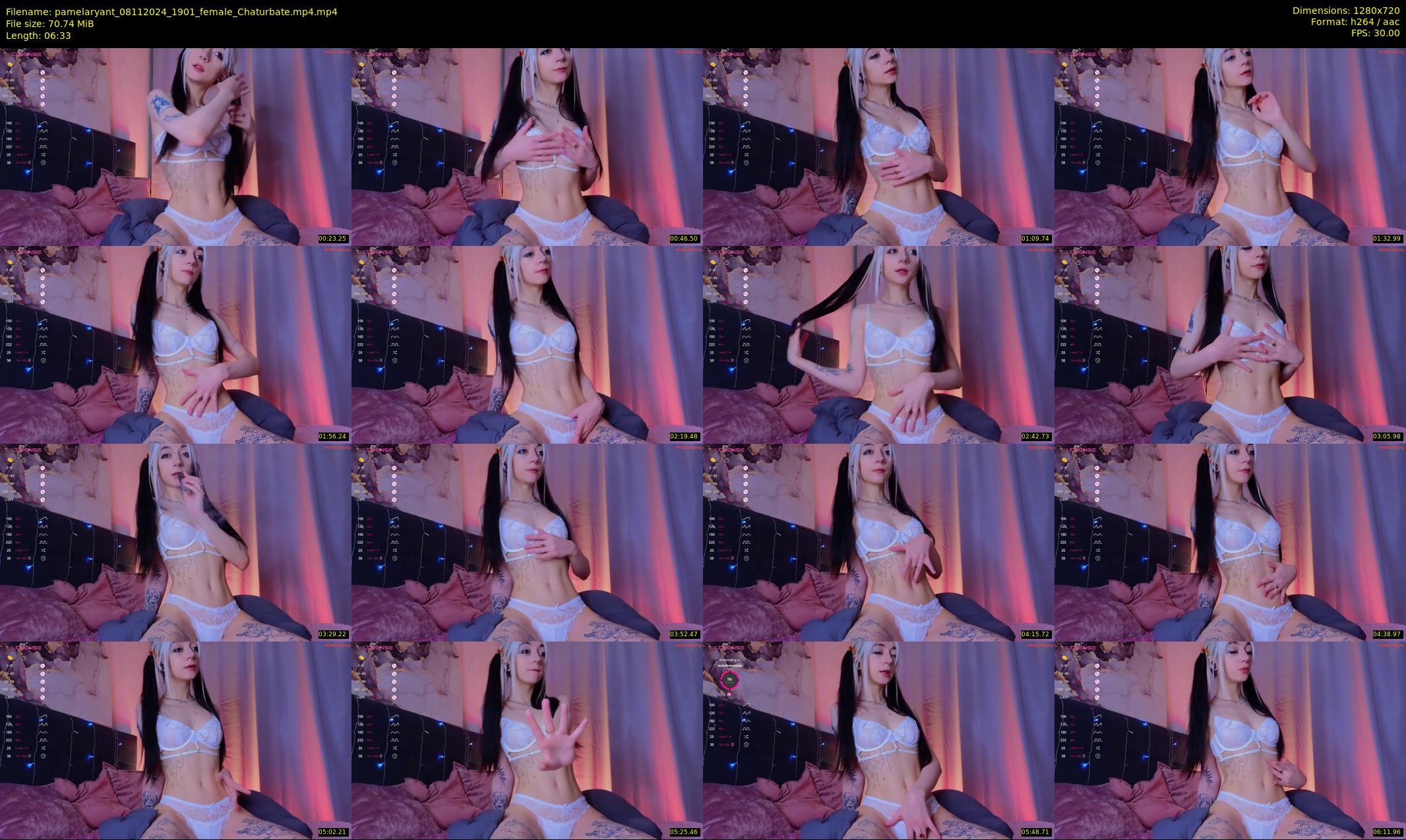pamelaryant — 7 minute Chaturbate female cam show recording, 720p, Nov 8, 2024