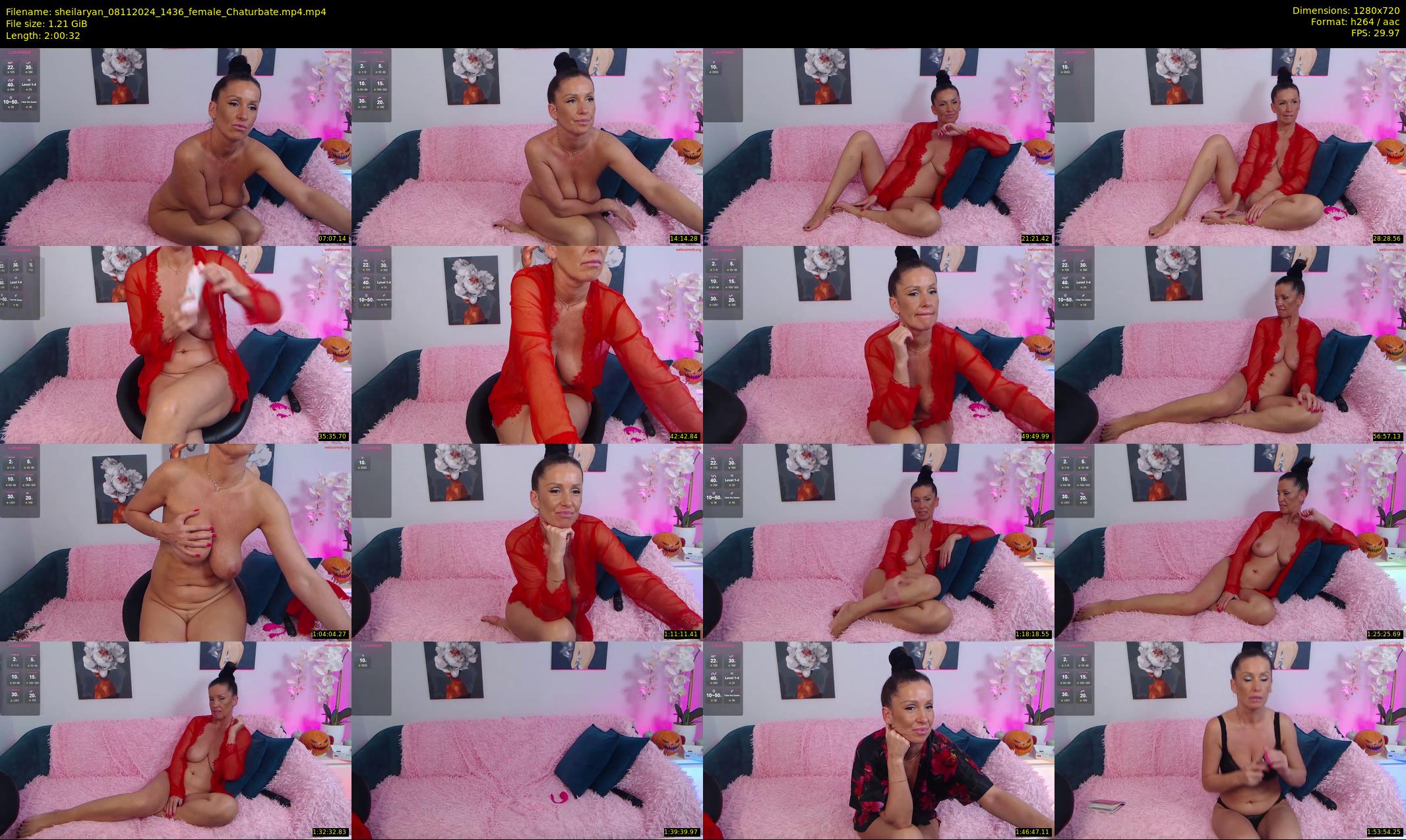 sheilaryan — 121 minute Chaturbate female cam show recording, 720p, Nov 8, 2024