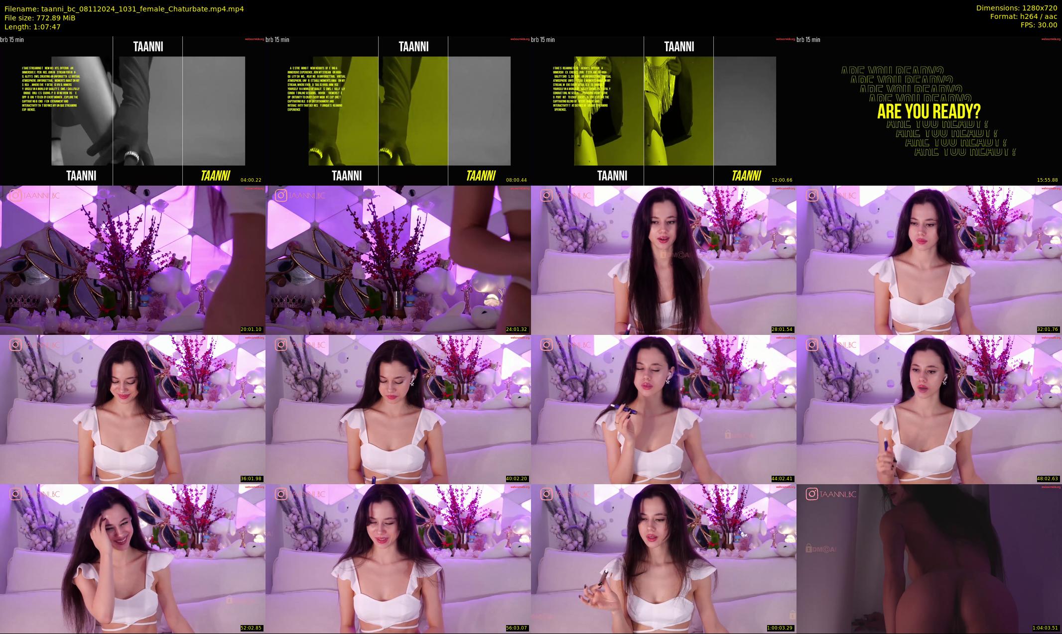 taanni_bc — 68 minute Chaturbate female cam show recording, 720p, Nov 8, 2024