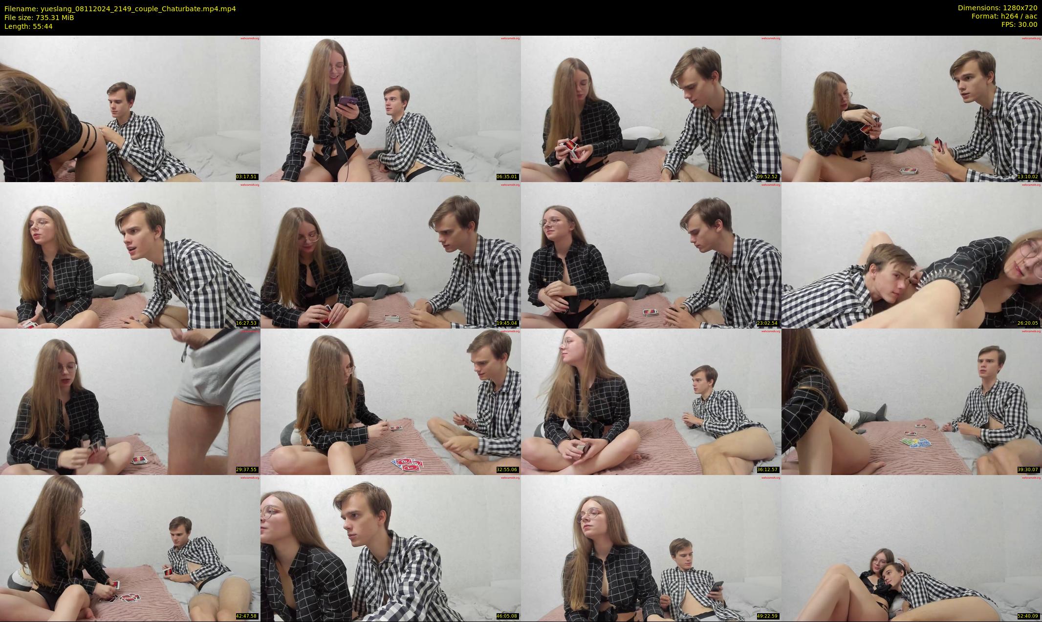 yueslang — 56 minute Chaturbate couple cam show recording, 720p, Nov 8, 2024