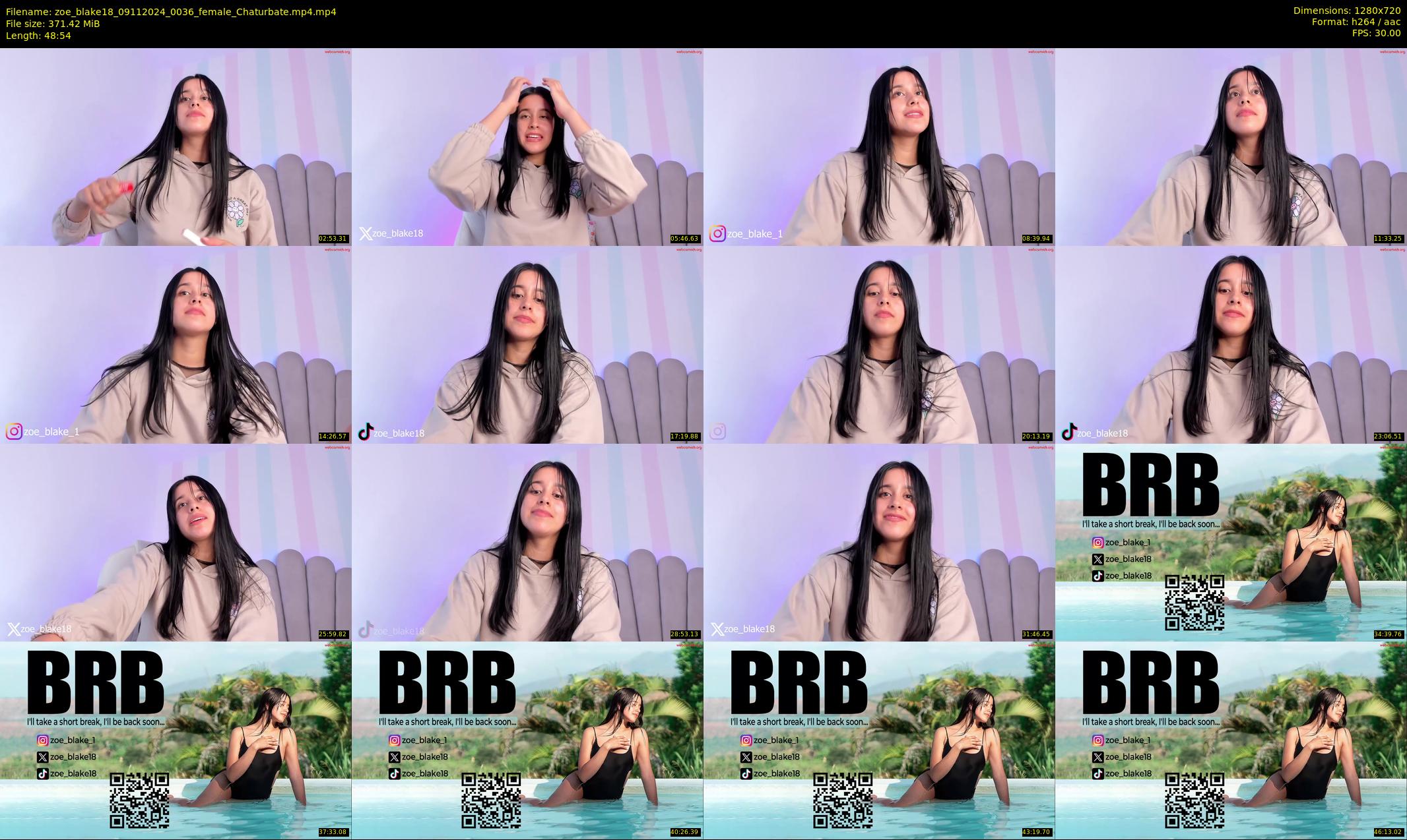 zoe_blake18 — 49 minute Chaturbate female cam show recording, 720p, Nov 9, 2024