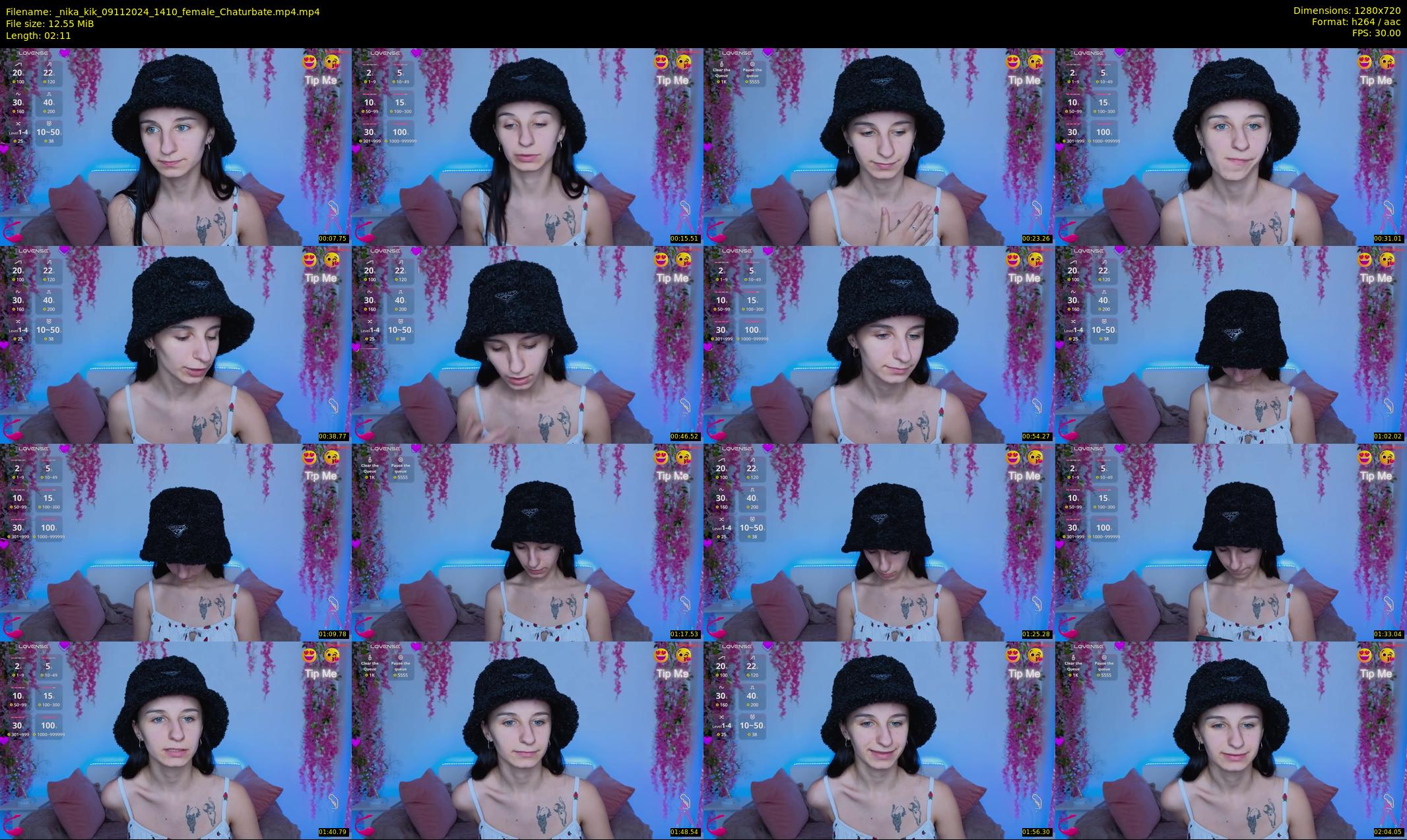 _nika_kik — 3 minute Chaturbate female cam show recording, 720p, Nov 9, 2024