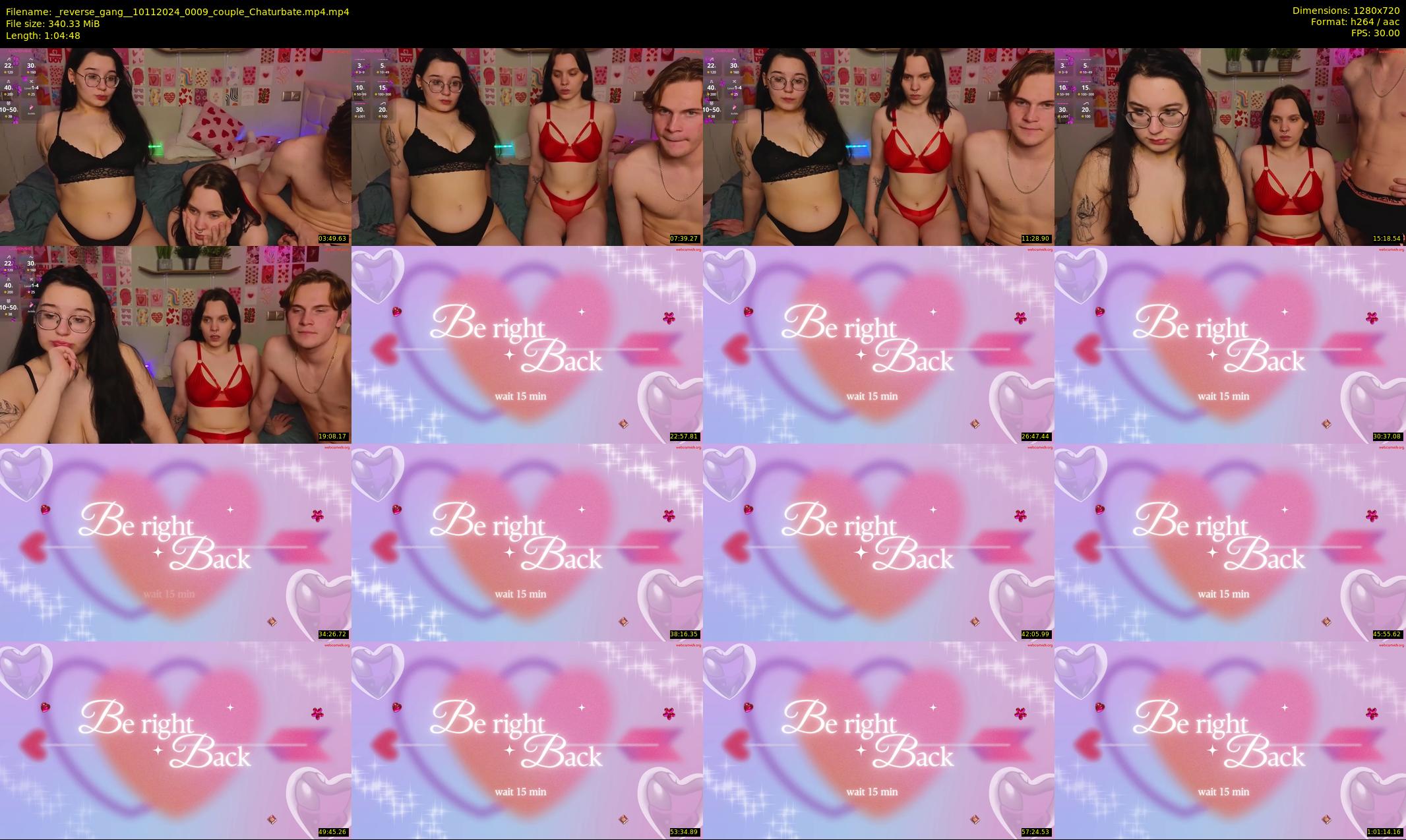 _reverse_gang_ — 65 minute Chaturbate couple cam show recording, 720p, Nov 10, 2024