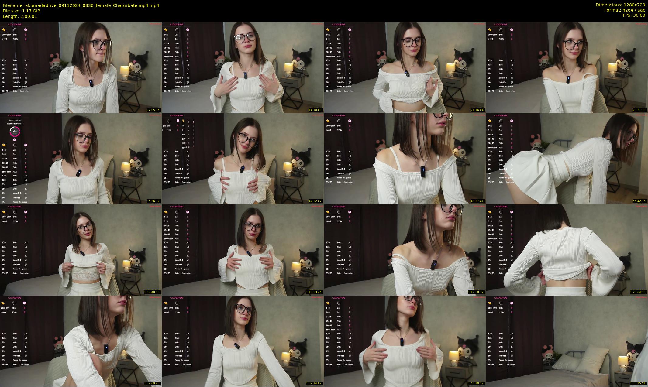 akumadadrive — 121 minute Chaturbate female cam show recording, 720p, Nov 9, 2024