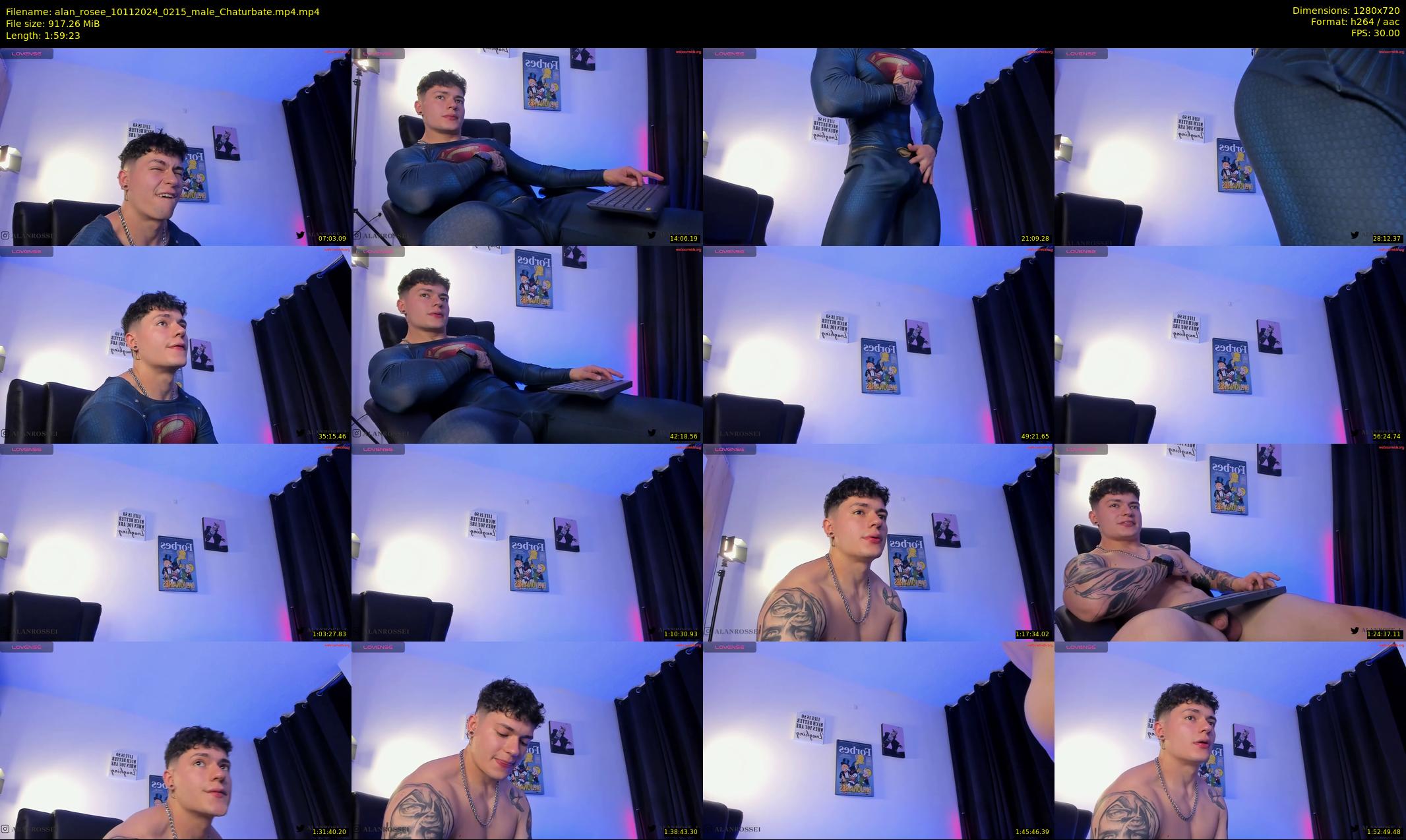 alan_rosee — 120 minute Chaturbate male cam show recording, 720p, Nov 10, 2024