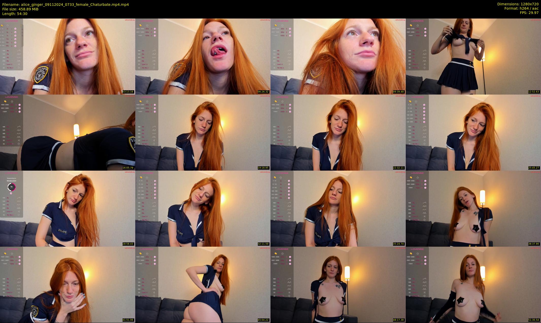 alice_ginger — 55 minute Chaturbate female cam show recording, 720p, Nov 9, 2024