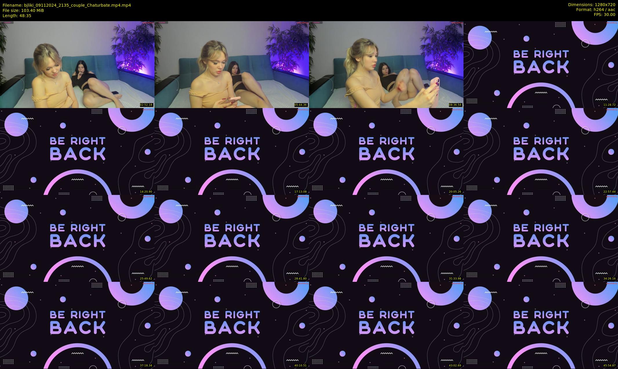 bjliki — 49 minute Chaturbate couple cam show recording, 720p, Nov 9, 2024