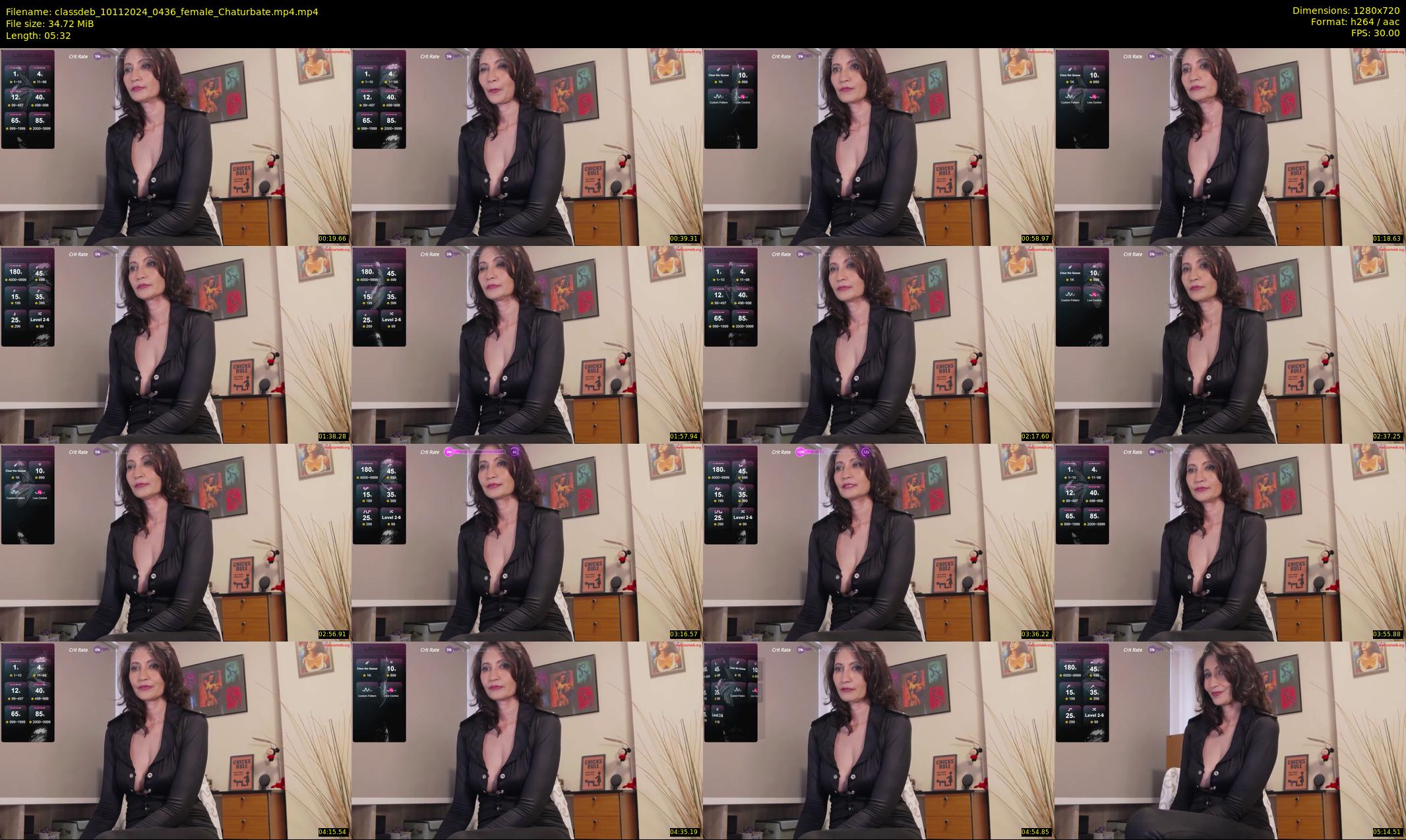classdeb — 6 minute Chaturbate female cam show recording, 720p, Nov 10, 2024