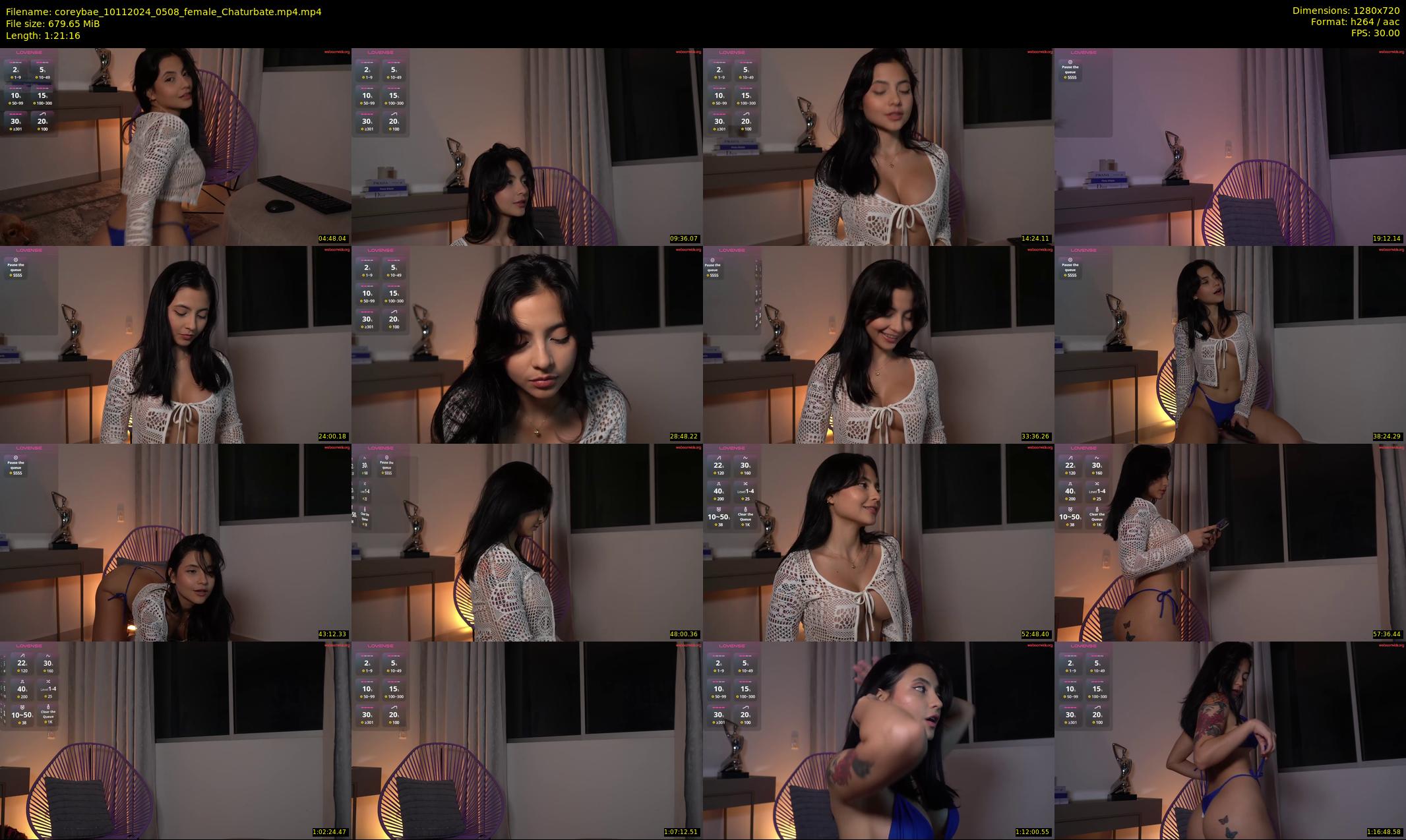 coreybae — 82 minute Chaturbate female cam show recording, 720p, Nov 10, 2024