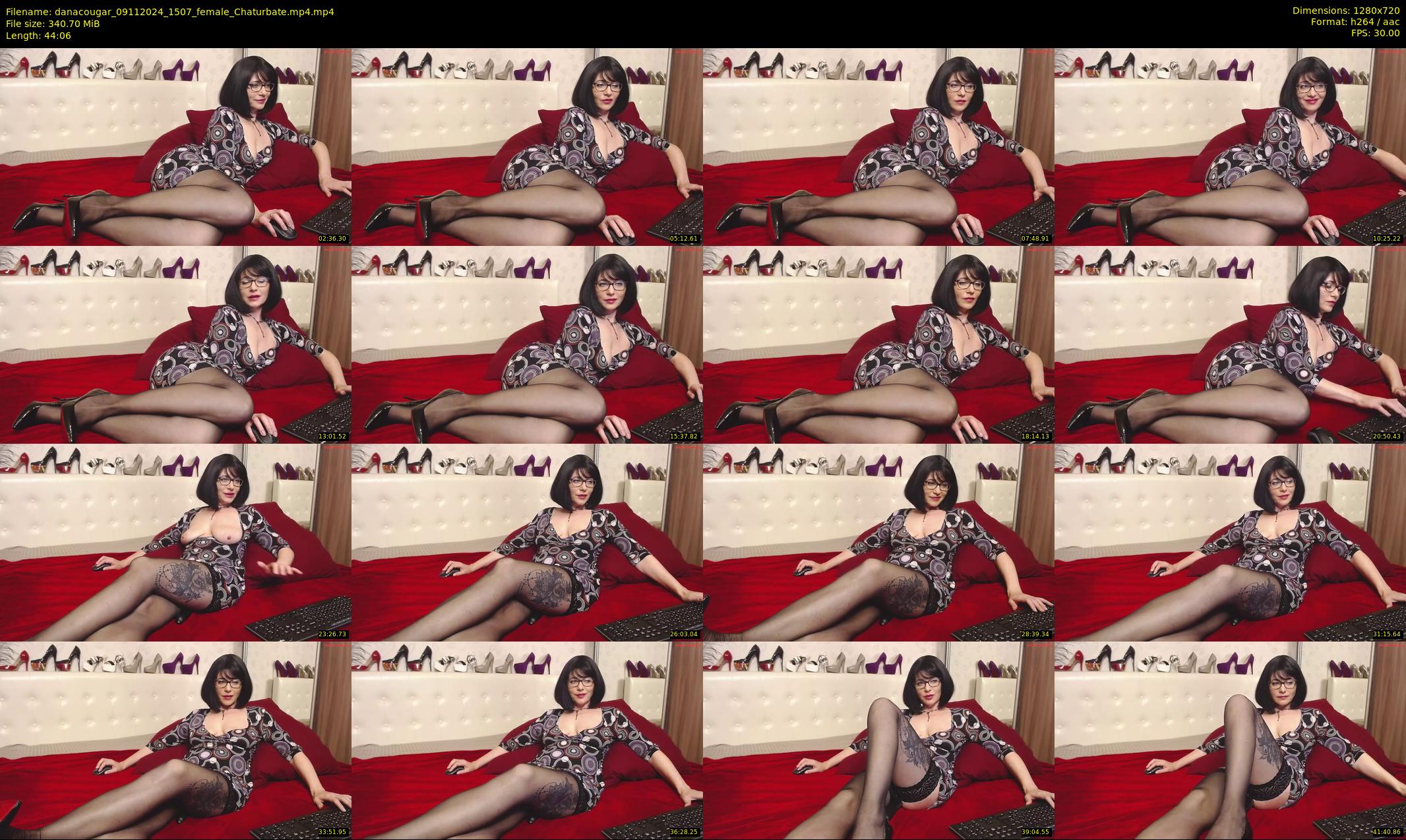 danacougar — 45 minute Chaturbate female cam show recording, 720p, Nov 9, 2024