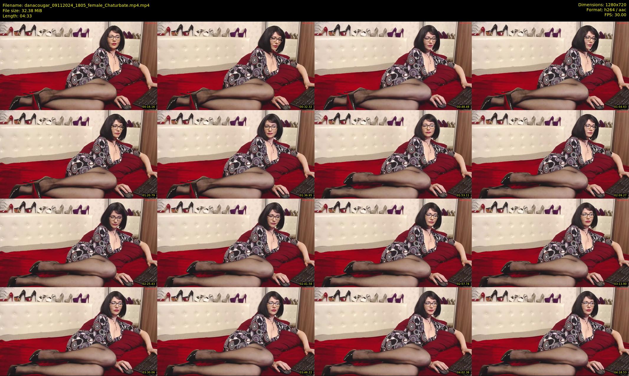 danacougar — 5 minute Chaturbate female cam show recording, 720p, Nov 9, 2024