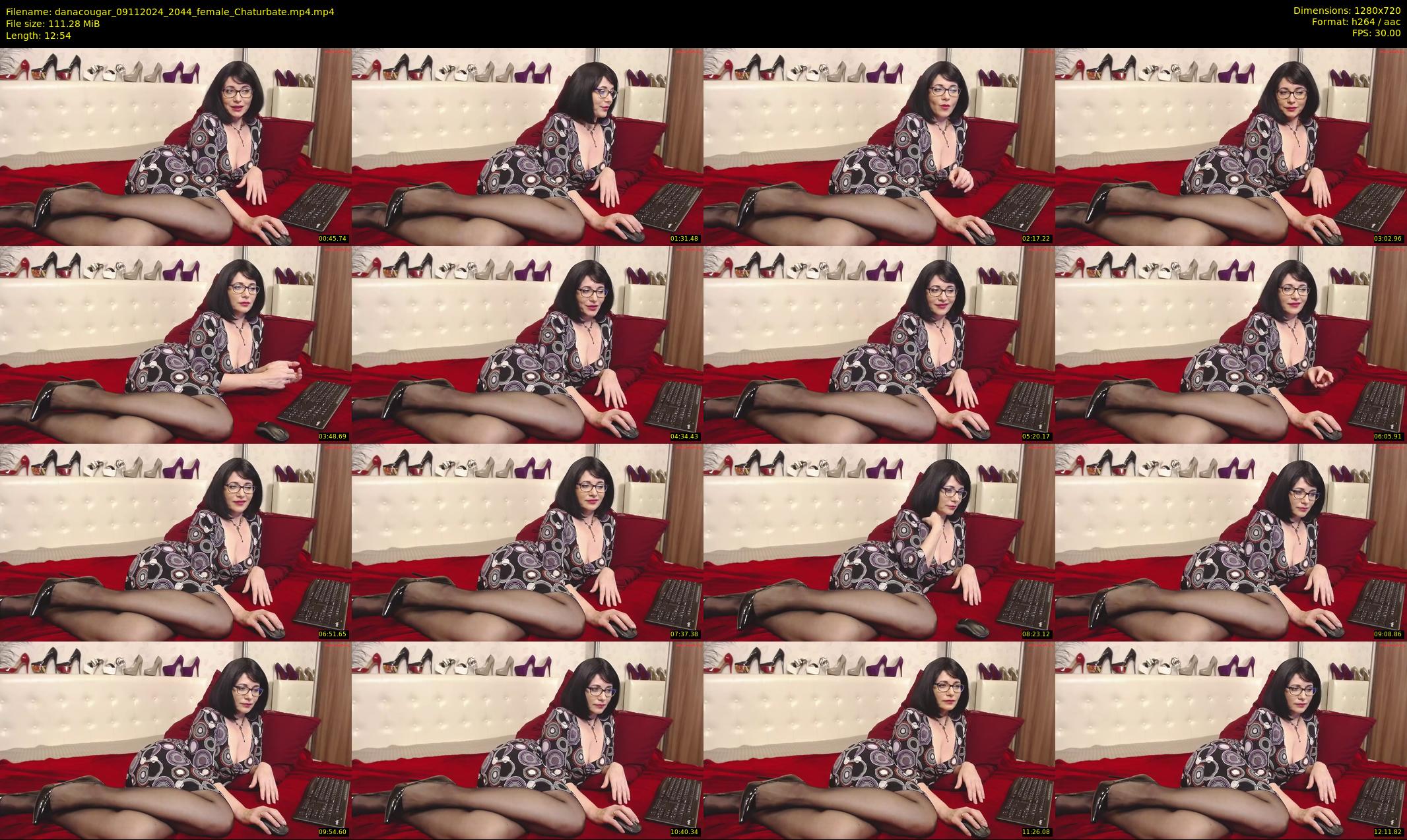 danacougar — 13 minute Chaturbate female cam show recording, 720p, Nov 9, 2024