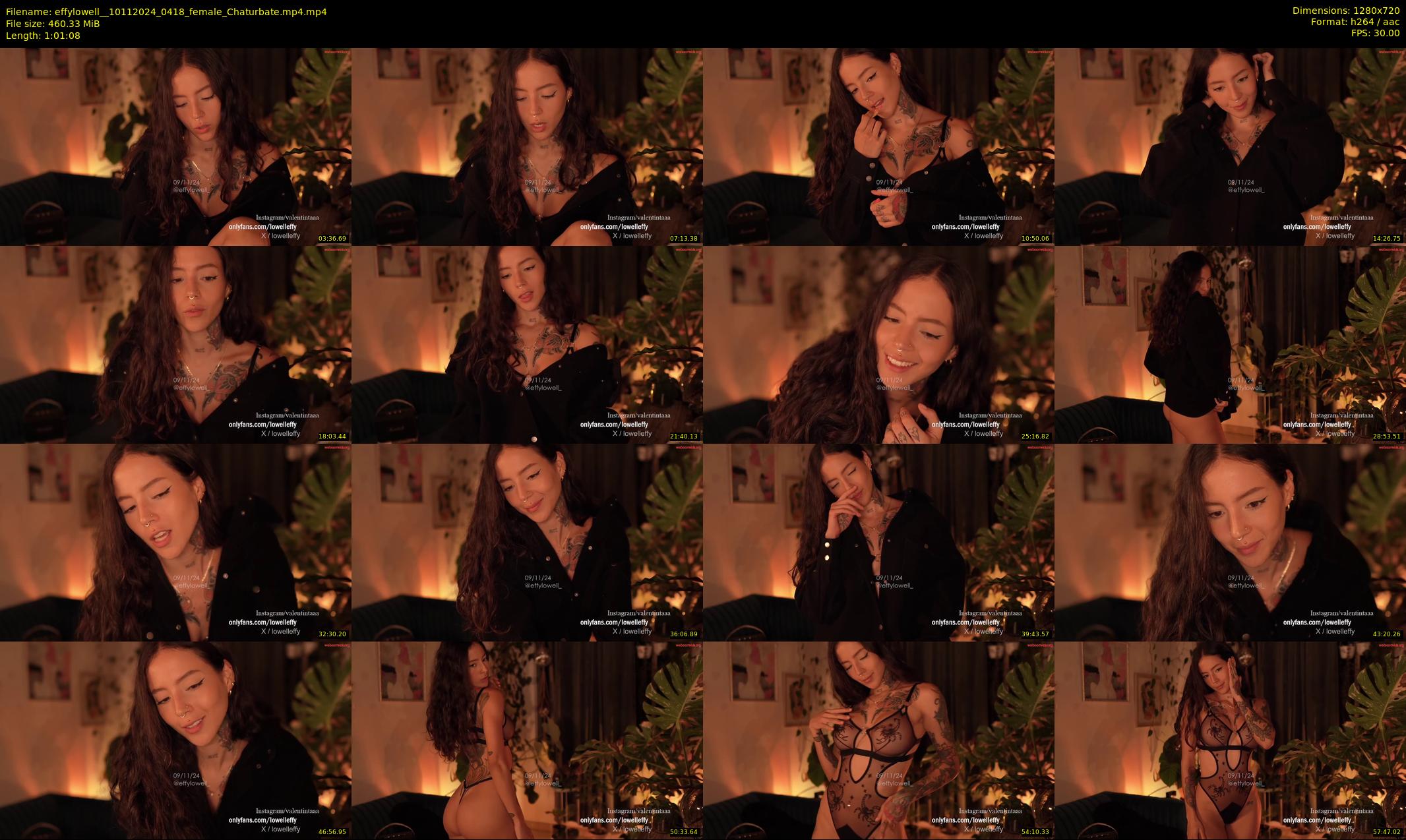 effylowell_ — 62 minute Chaturbate female cam show recording, 720p, Nov 10, 2024