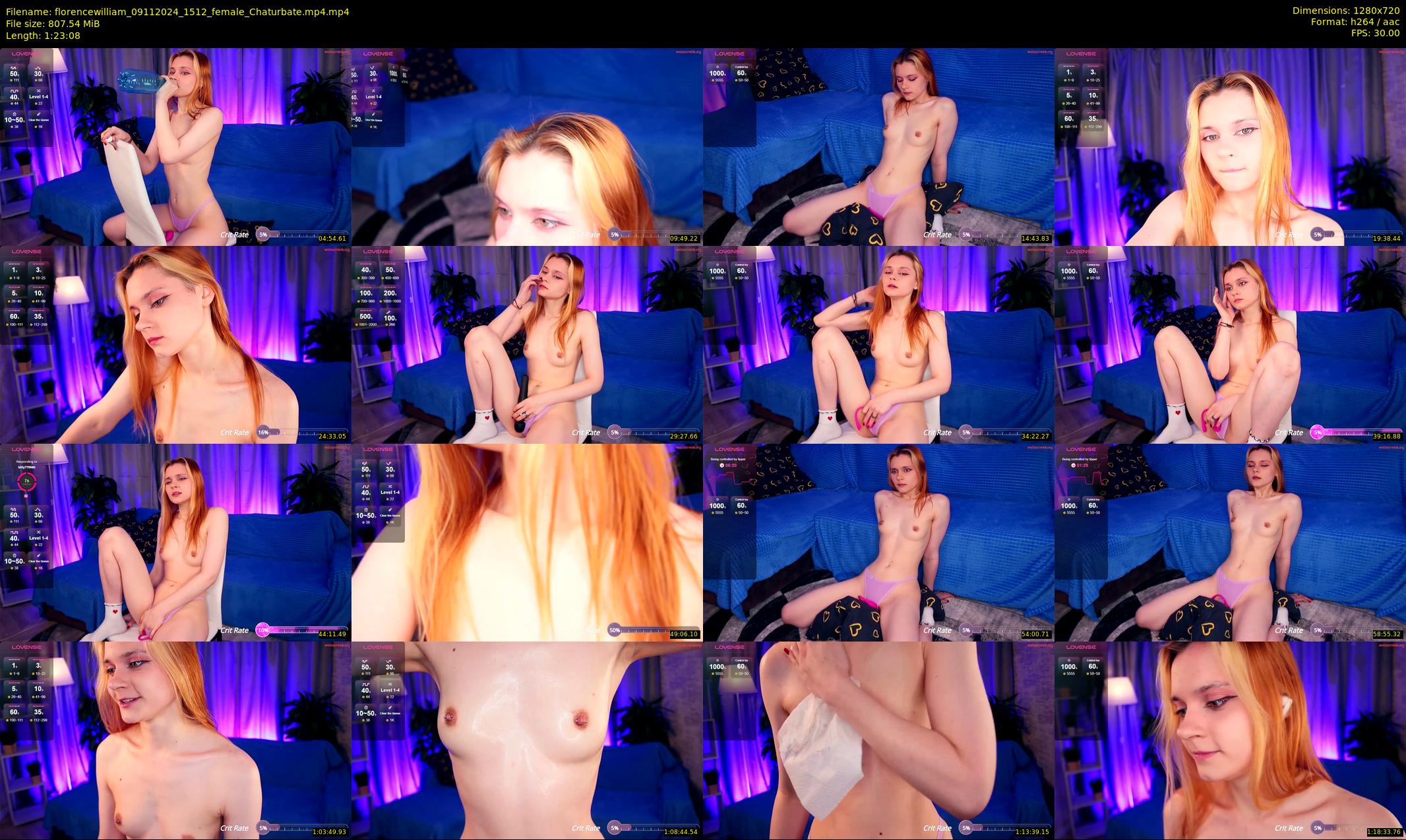 florencewilliam — 84 minute Chaturbate female cam show recording, 720p, Nov 9, 2024