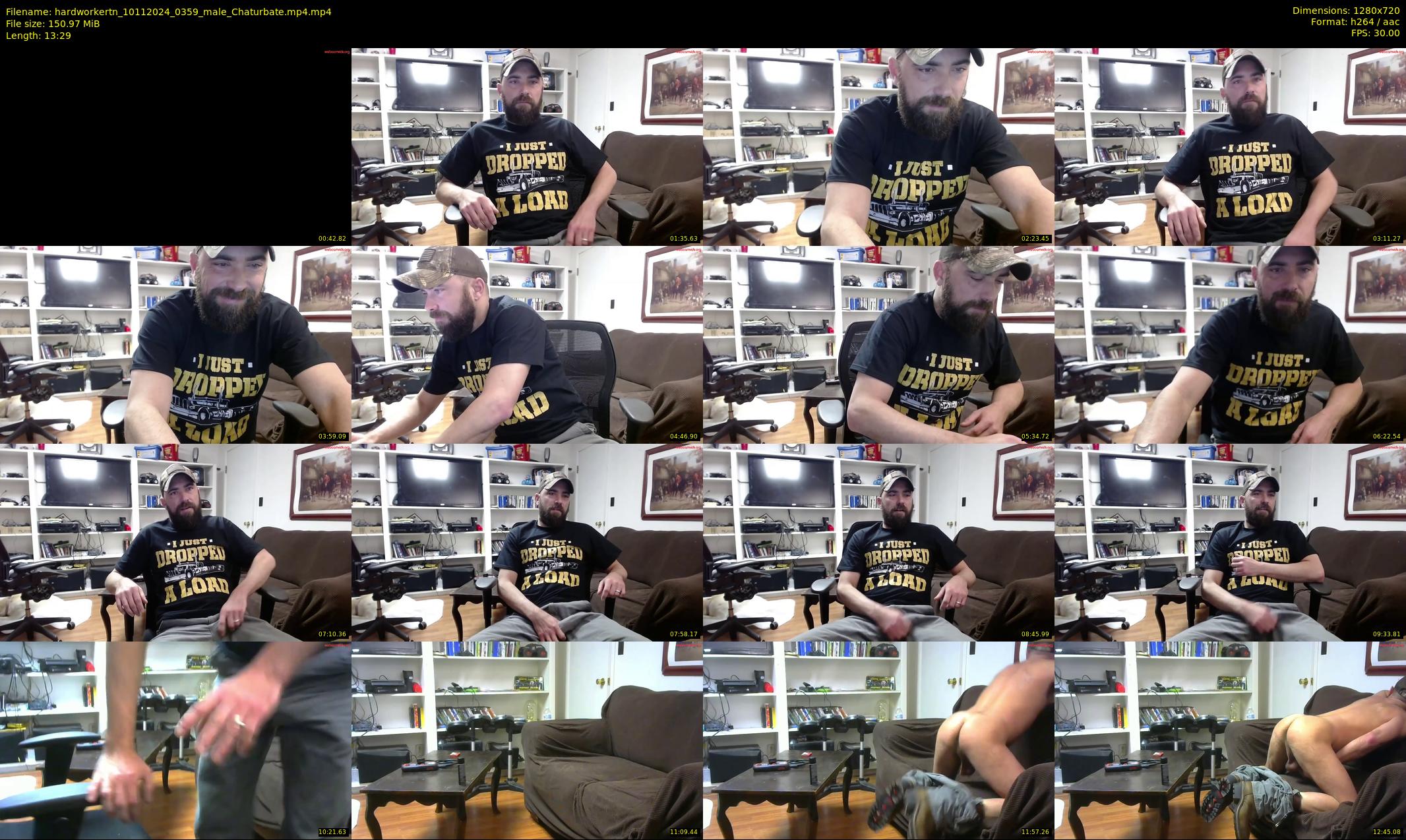 hardworkertn — 14 minute Chaturbate male cam show recording, 720p, Nov 10, 2024