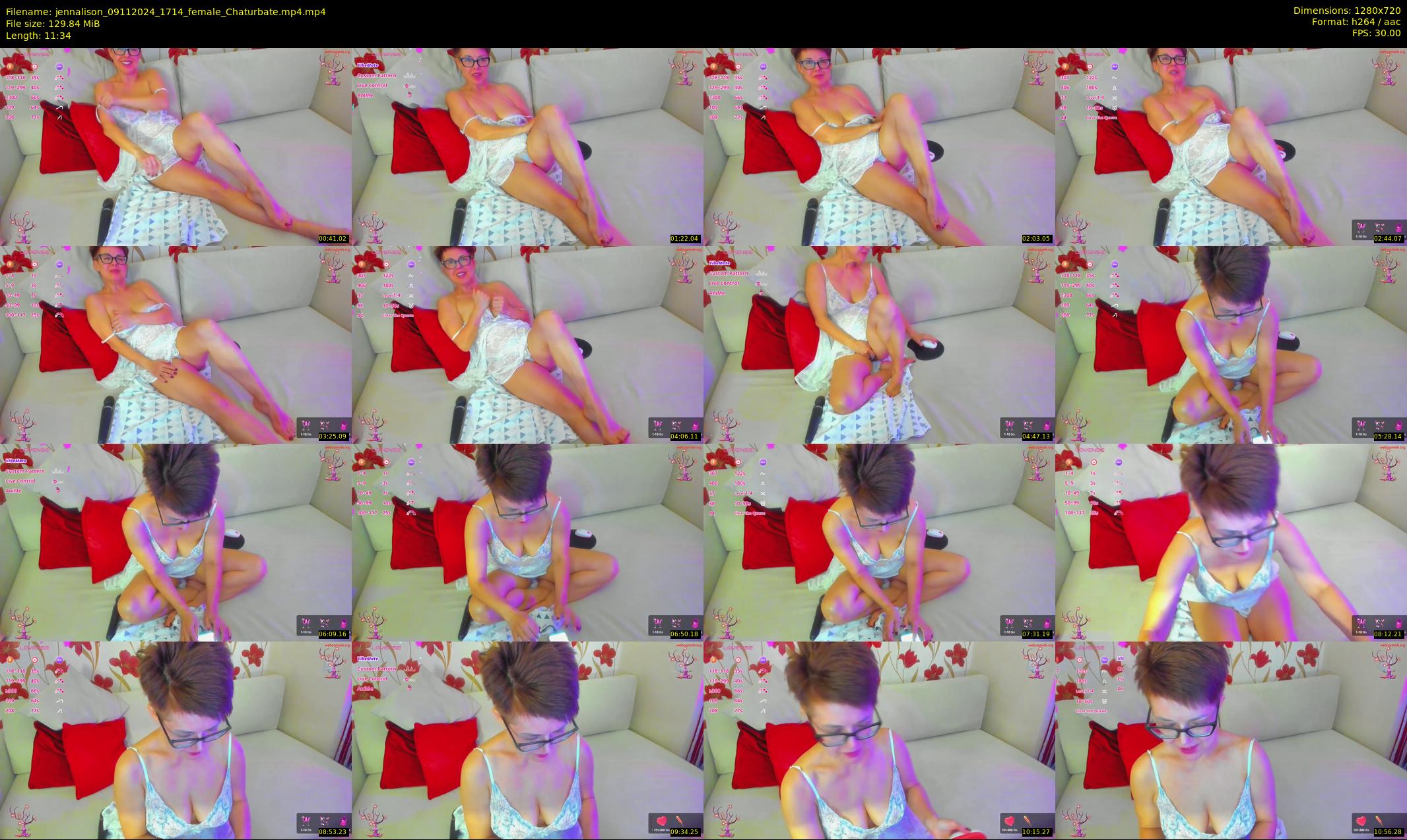jennalison — 12 minute Chaturbate female cam show recording, 720p, Nov 9, 2024
