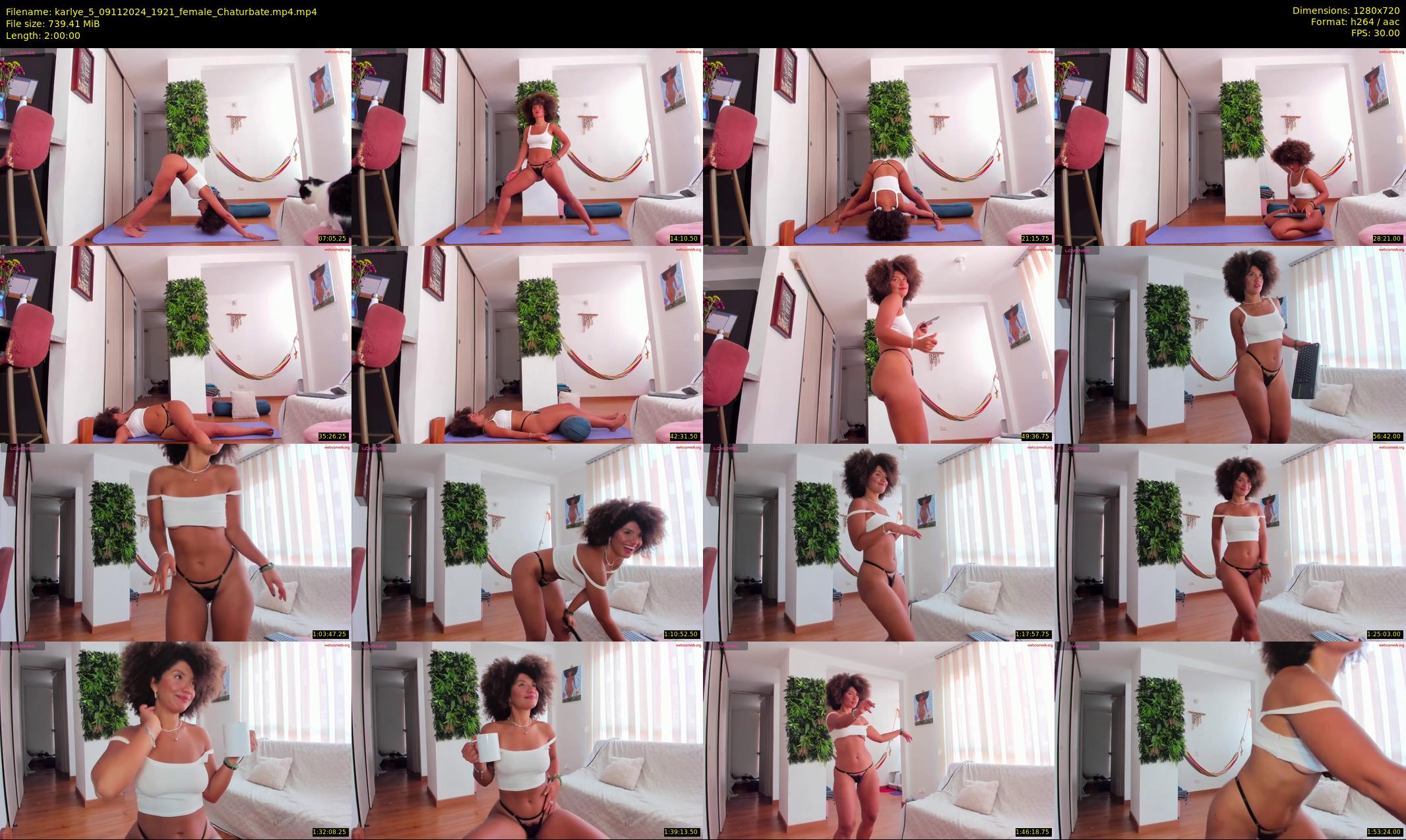 karlye_5 — 120 minute Chaturbate female cam show recording, 720p, Nov 9, 2024