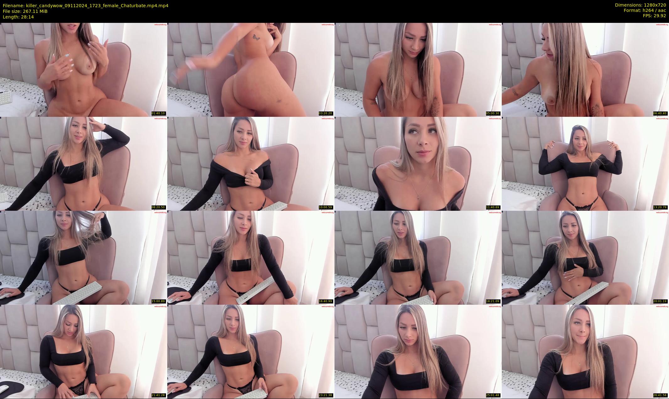 killer_candywow — 29 minute Chaturbate female cam show recording, 720p, Nov 9, 2024