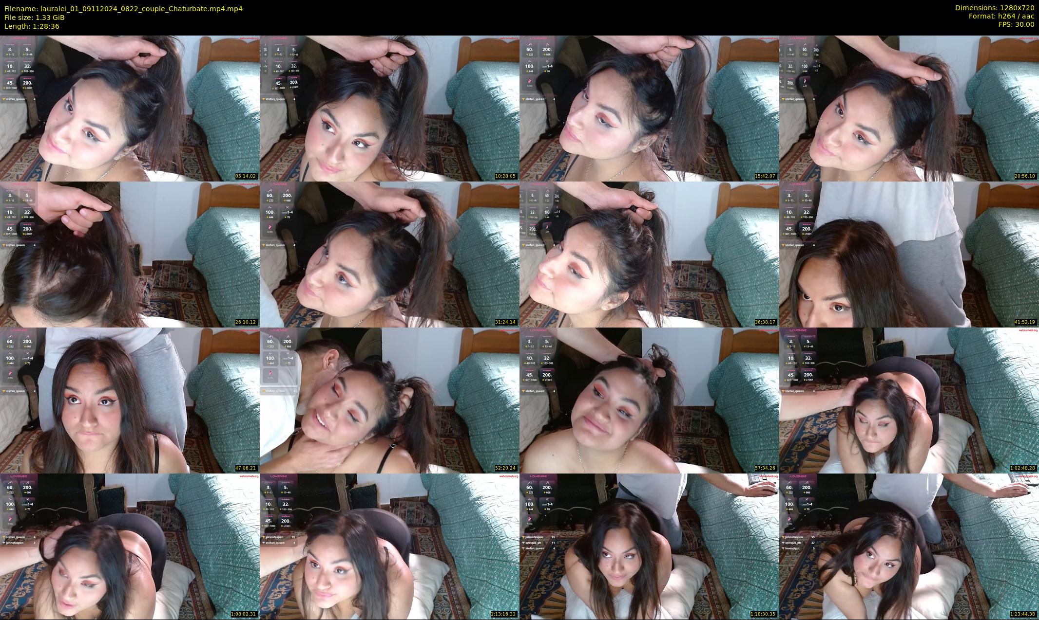 lauralei_01 — 89 minute Chaturbate couple cam show recording, 720p, Nov 9, 2024