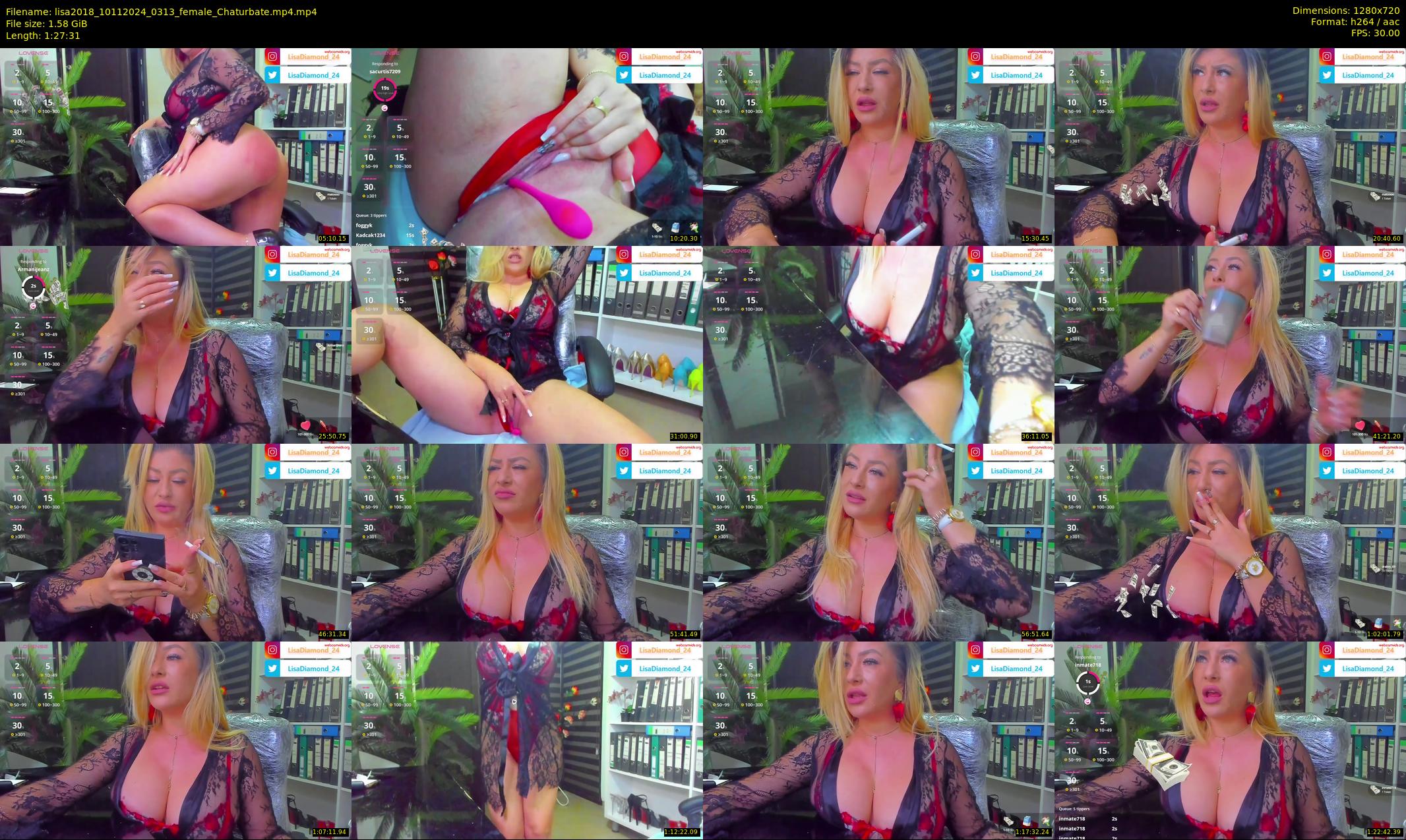 lisa2018 — 88 minute Chaturbate female cam show recording, 720p, Nov 10, 2024