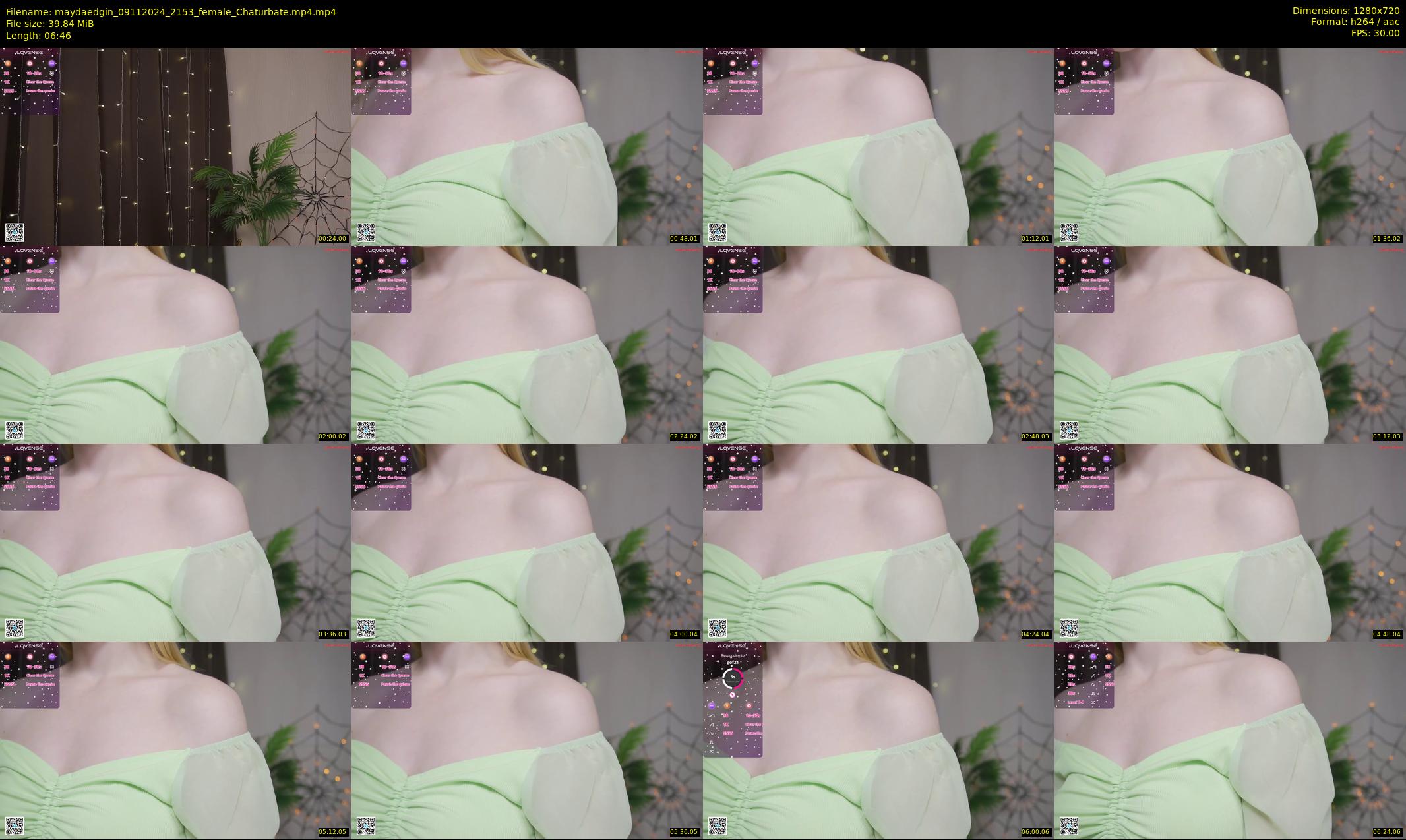 maydaedgin — 7 minute Chaturbate female cam show recording, 720p, Nov 9, 2024
