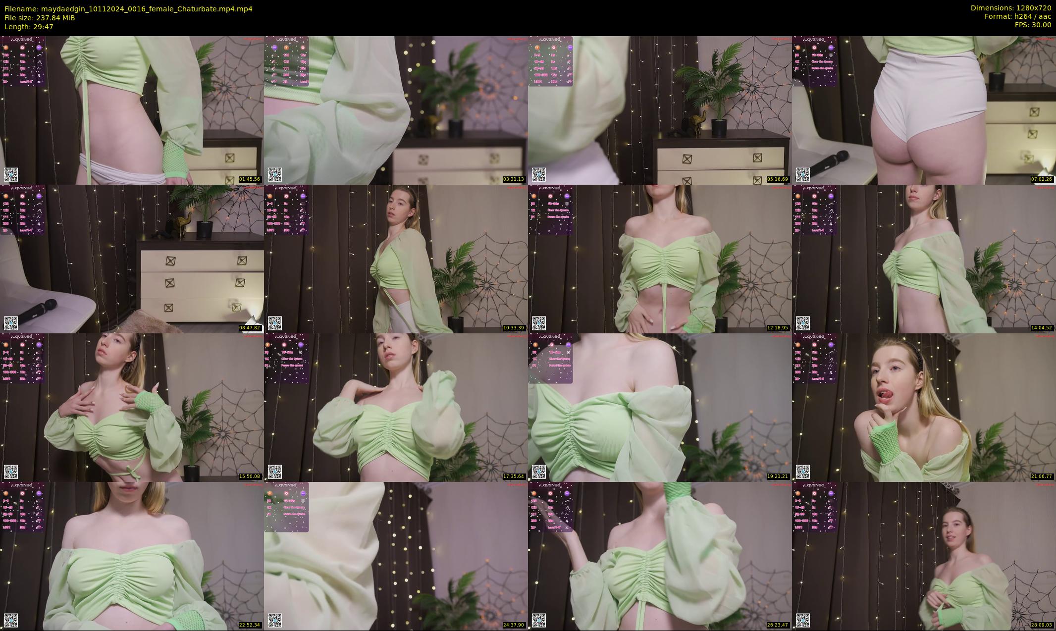 maydaedgin — 30 minute Chaturbate female cam show recording, 720p, Nov 10, 2024