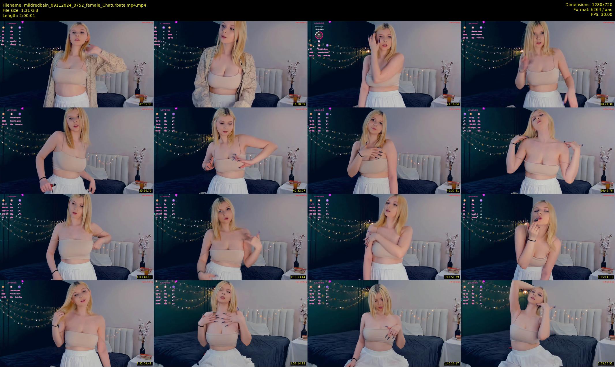 mildredbain — 121 minute Chaturbate female cam show recording, 720p, Nov 9, 2024