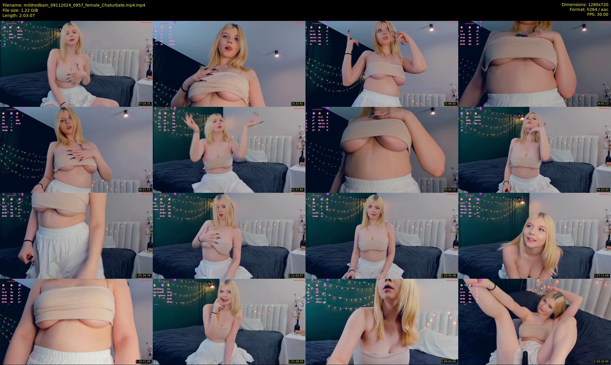 mildredbain — 124 minute Chaturbate female cam show recording, 720p, Nov 9, 2024