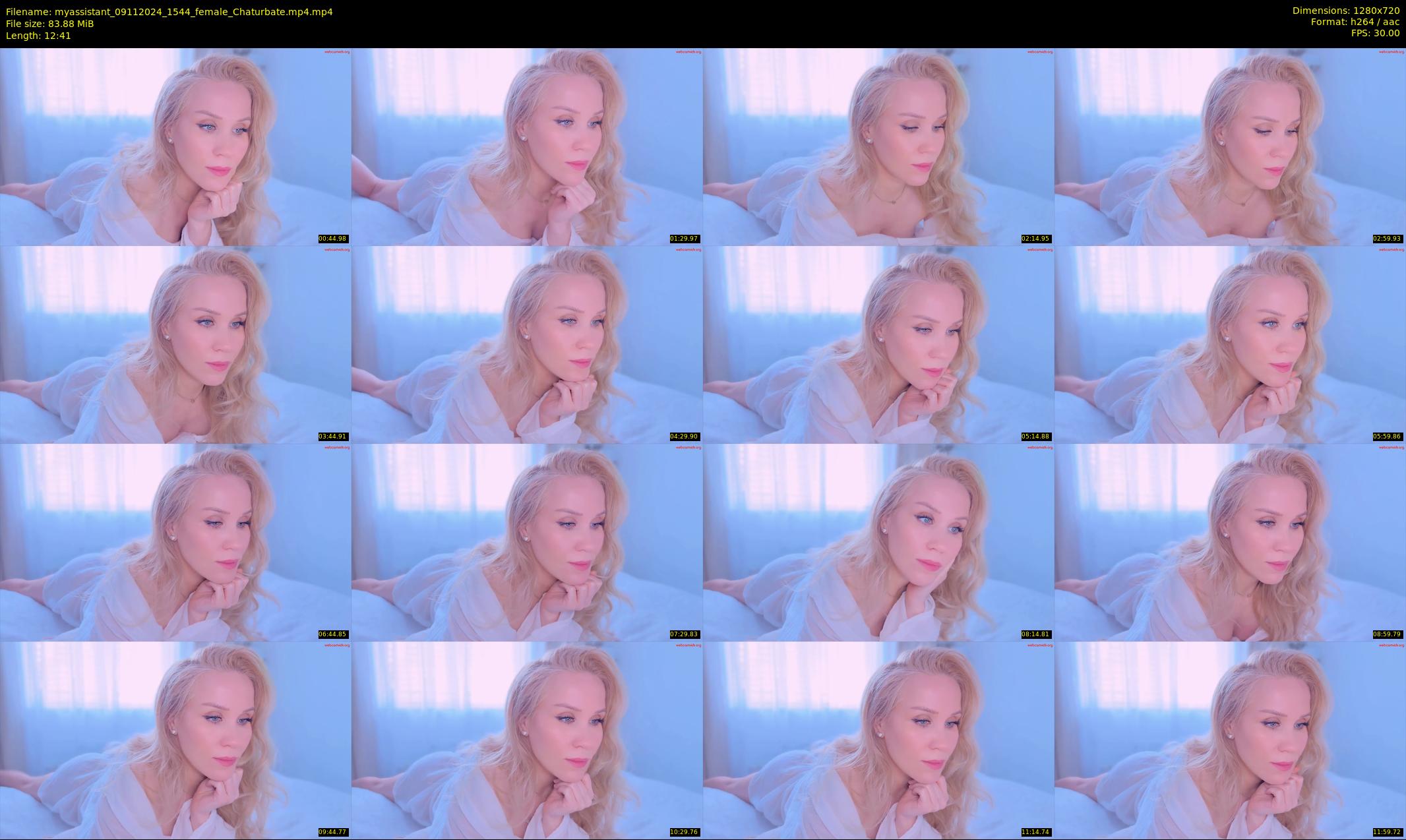 myassistant — 13 minute Chaturbate female cam show recording, 720p, Nov 9, 2024