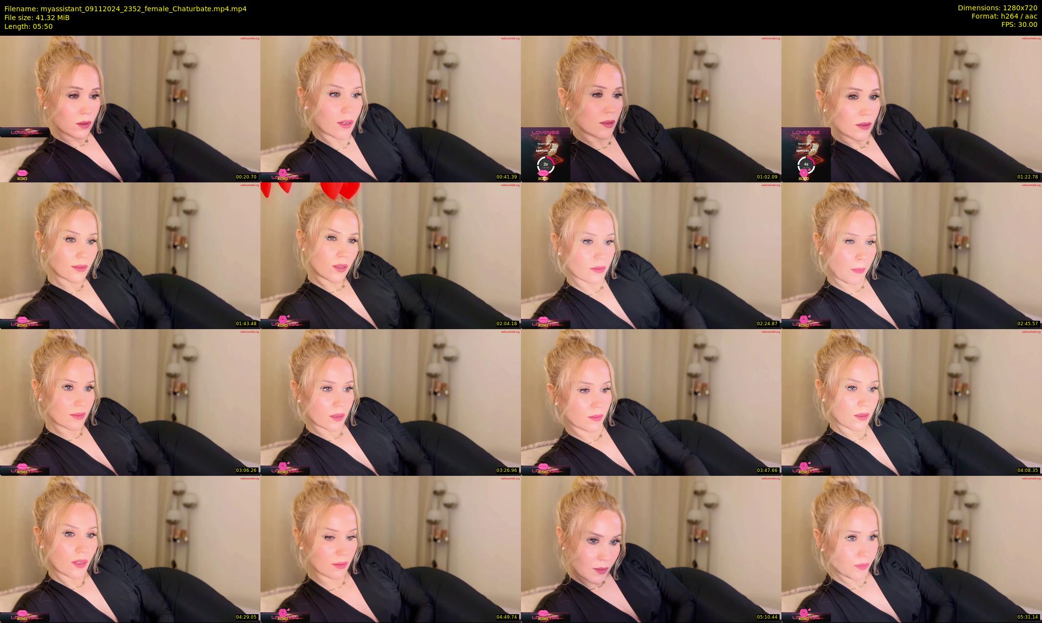 myassistant — 6 minute Chaturbate female cam show recording, 720p, Nov 9, 2024