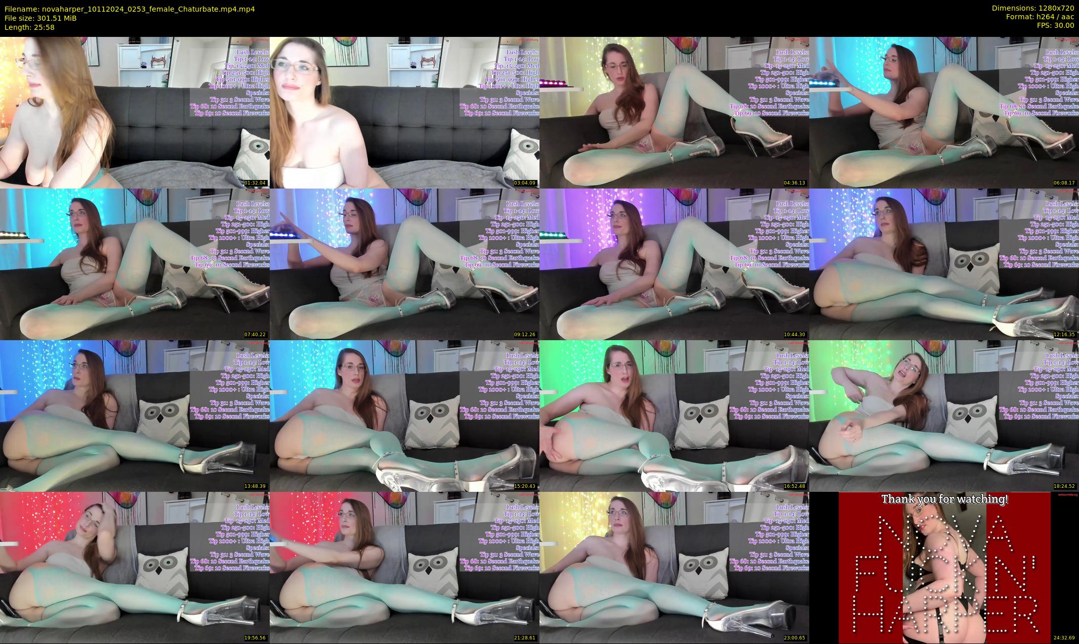novaharper — 26 minute Chaturbate female cam show recording, 720p, Nov 10, 2024