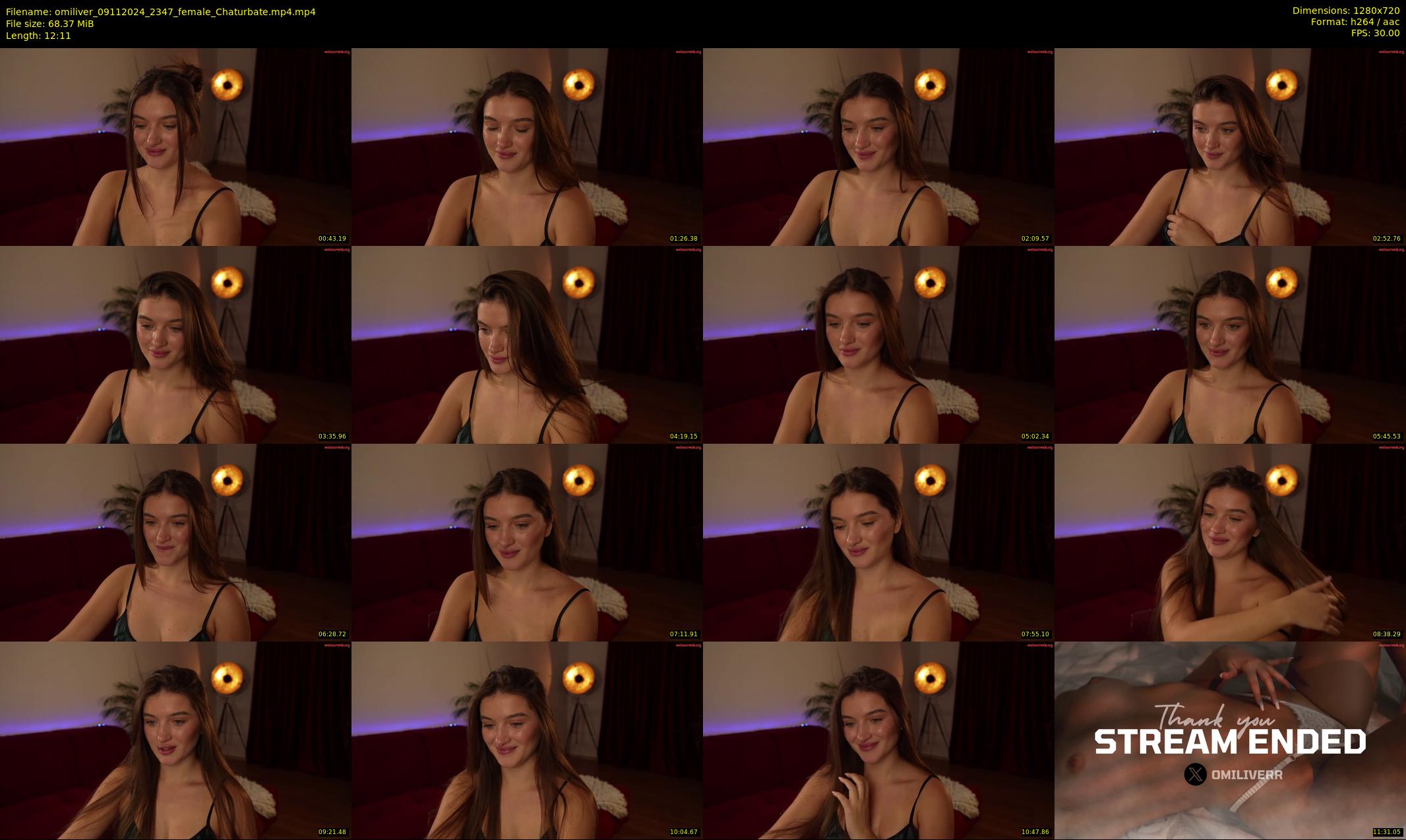 omiliver — 13 minute Chaturbate female cam show recording, 720p, Nov 9, 2024