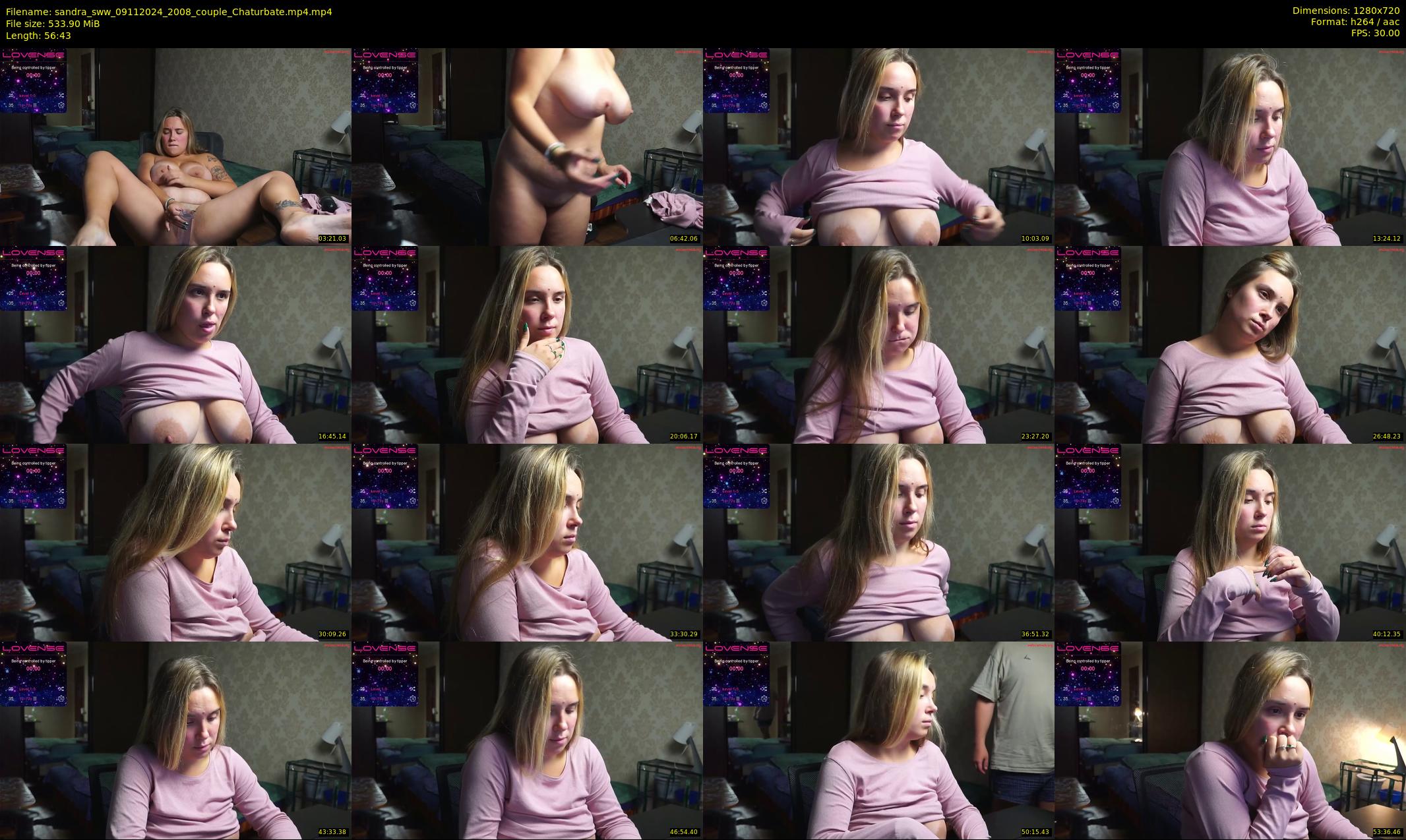 sandra_sww — 57 minute Chaturbate couple cam show recording, 720p, Nov 9, 2024