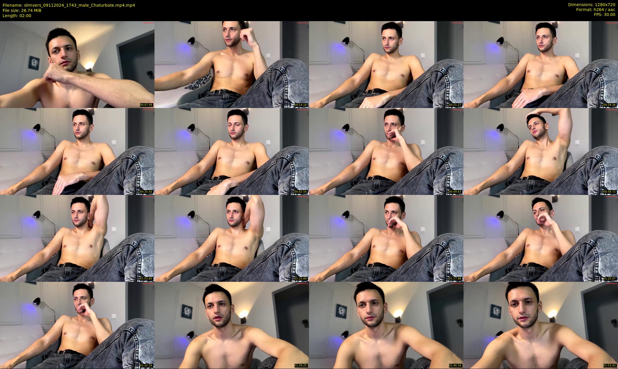 slimvers — 2 minute Chaturbate male cam show recording, 720p, Nov 9, 2024