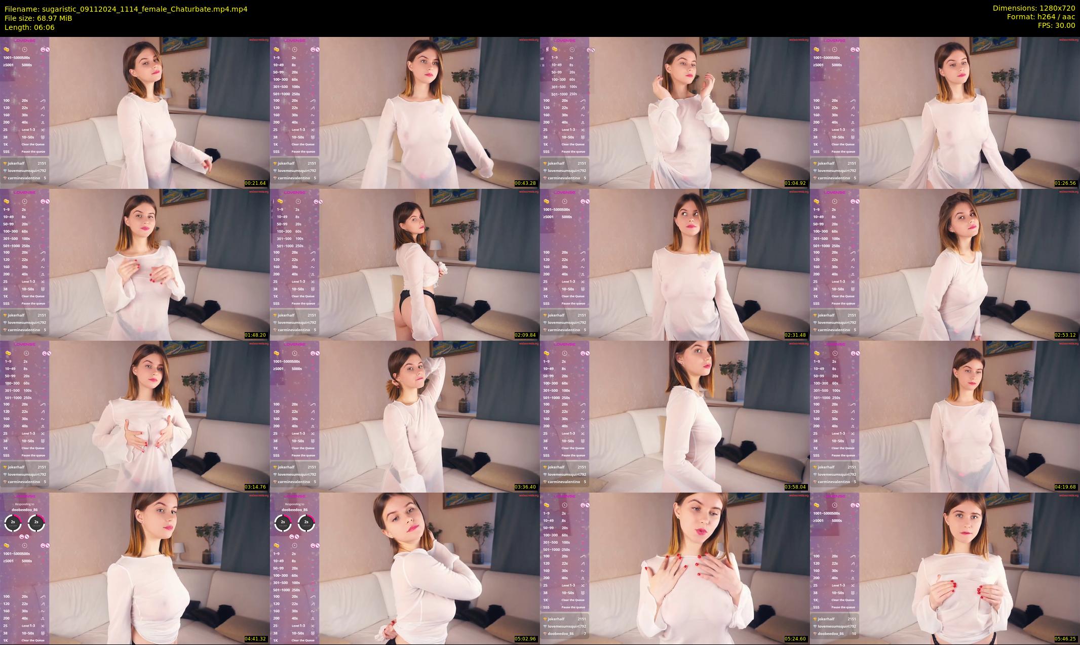 sugaristic — 7 minute Chaturbate female cam show recording, 720p, Nov 9, 2024