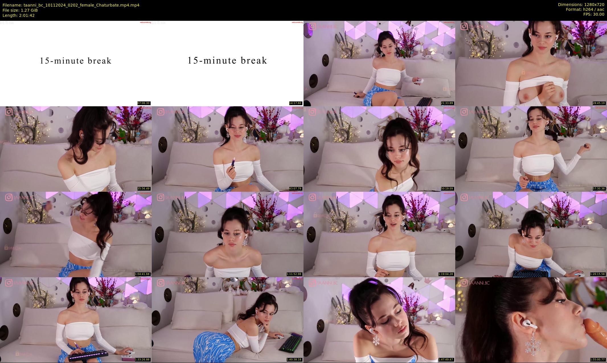 taanni_bc — 122 minute Chaturbate female cam show recording, 720p, Nov 10, 2024