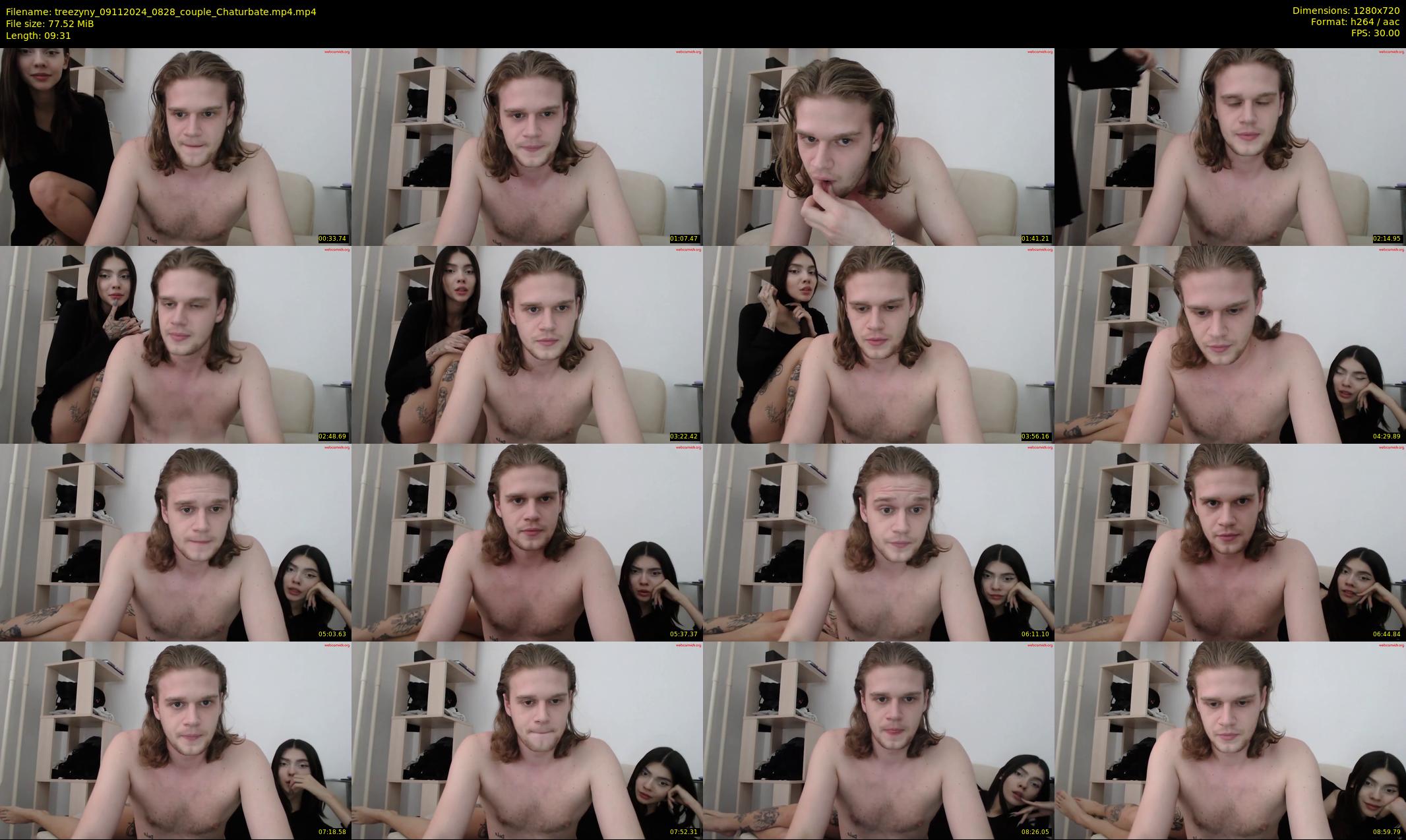 treezyny — 10 minute Chaturbate couple cam show recording, 720p, Nov 9, 2024