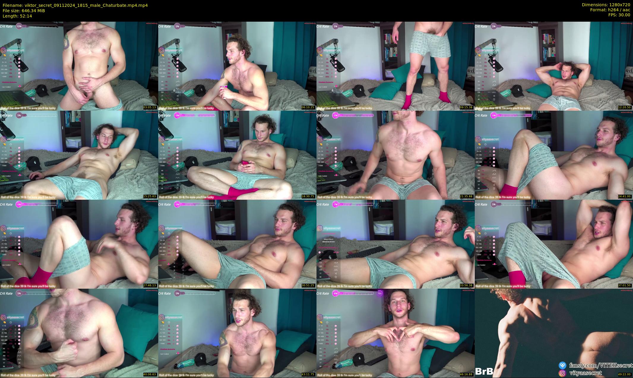 viktor_secret — 53 minute Chaturbate male cam show recording, 720p, Nov 9, 2024
