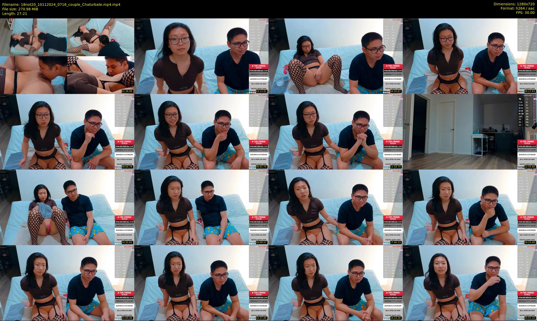 18not20 — 28 minute Chaturbate couple cam show recording, 720p, Nov 10, 2024