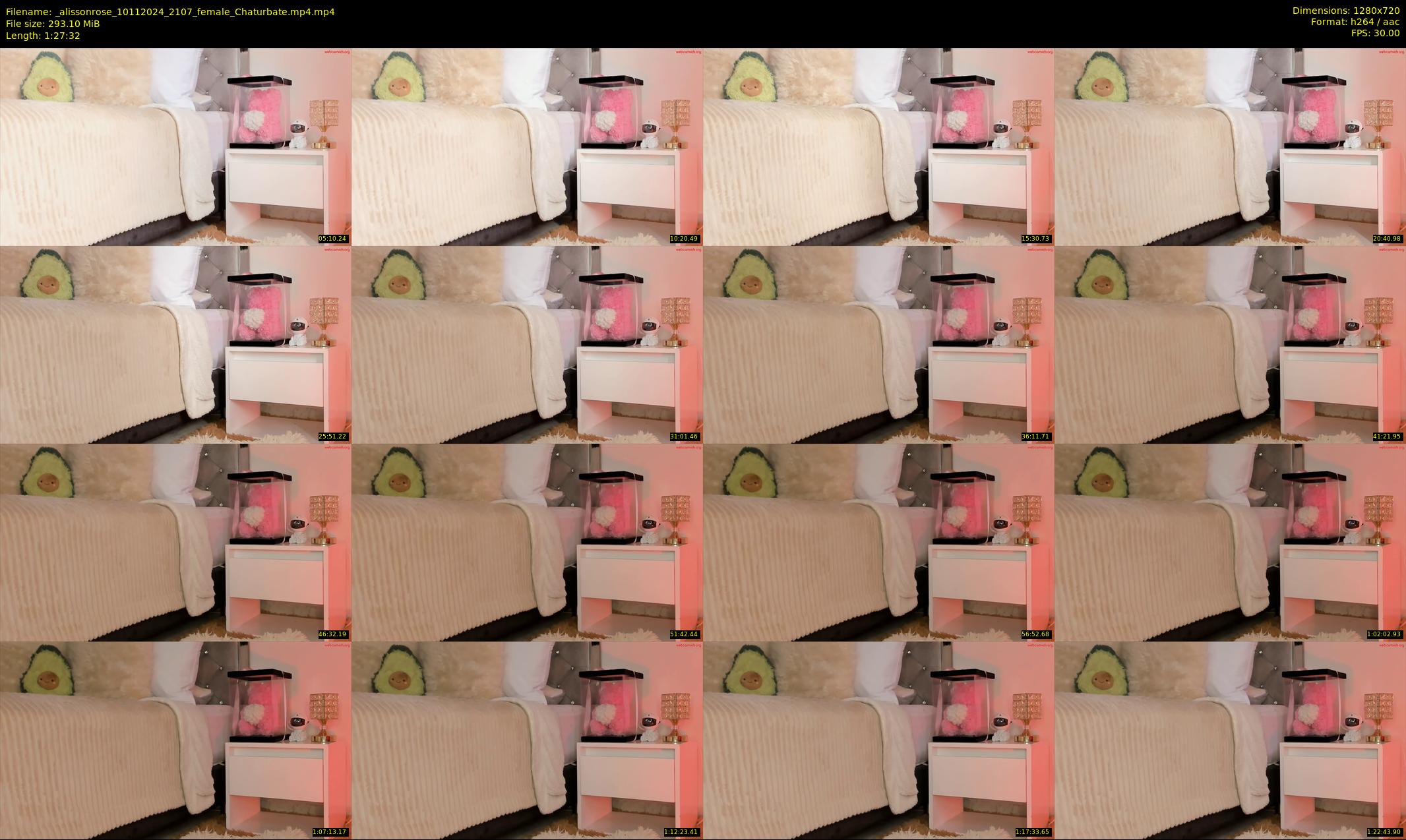 _alissonrose — 88 minute Chaturbate female cam show recording, 720p, Nov 10, 2024
