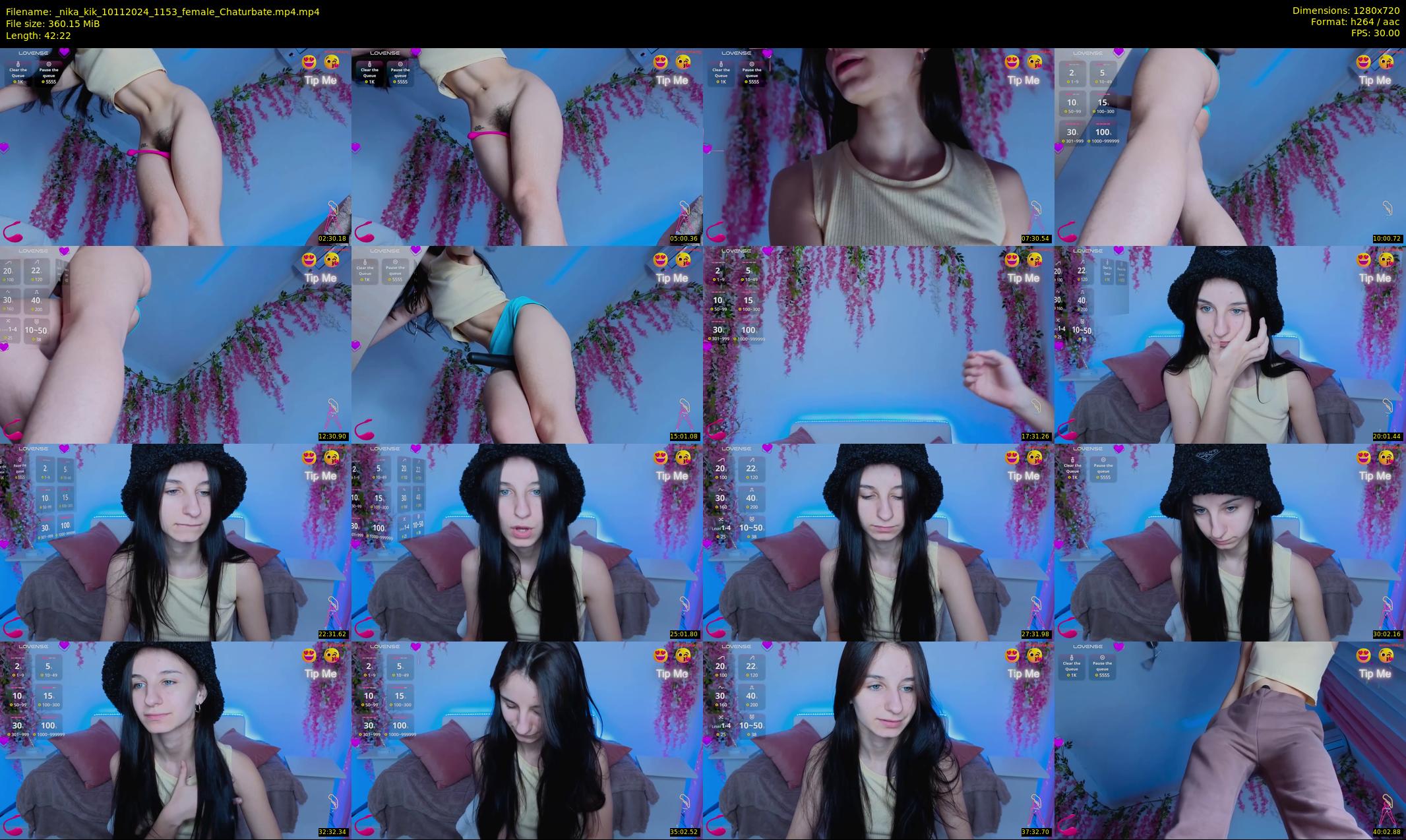 _nika_kik — 43 minute Chaturbate female cam show recording, 720p, Nov 10, 2024